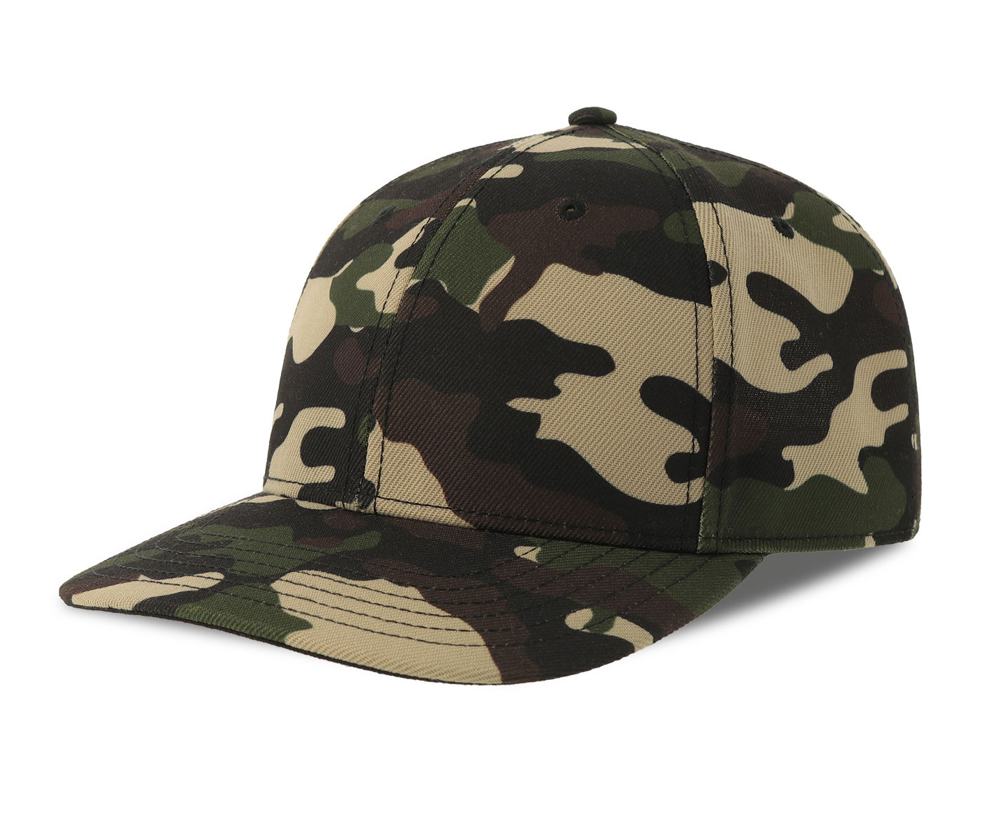 Casquette Baseball 6 Pans - Camouflage/black