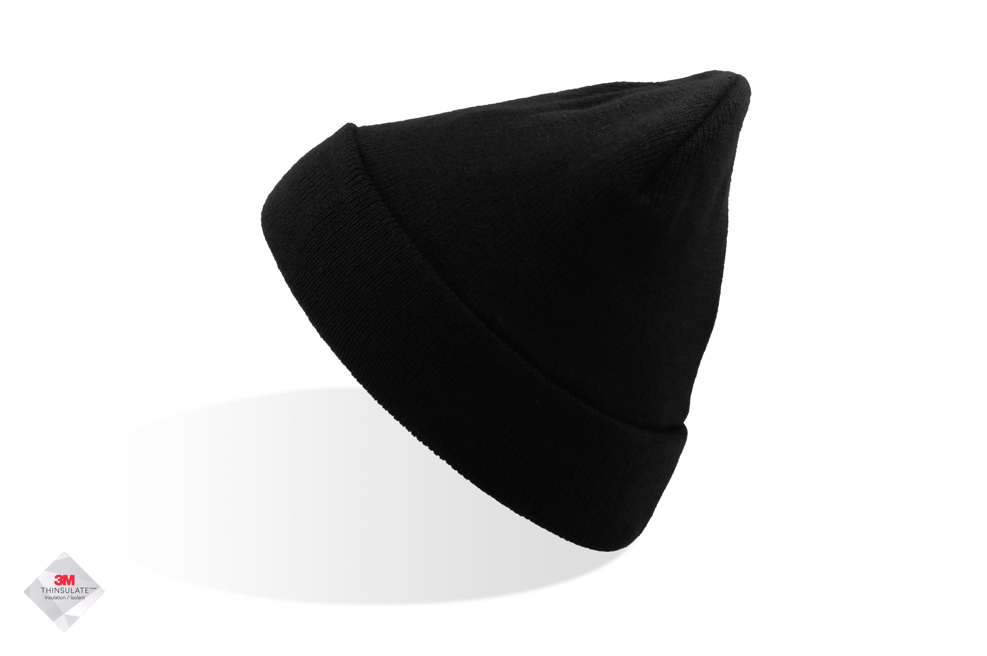 Bonnet en Bord Côte Avec Rabat - Black