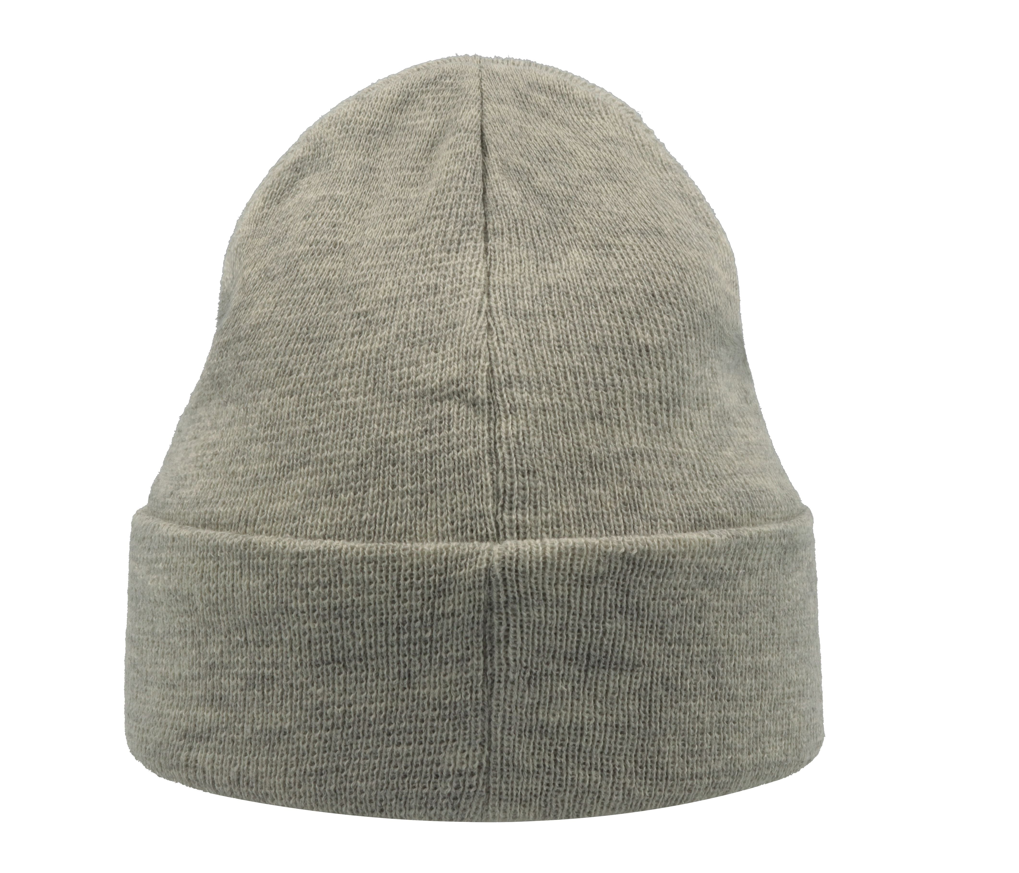 Bonnet en Bord Côte Avec Rabat - Dark Grey