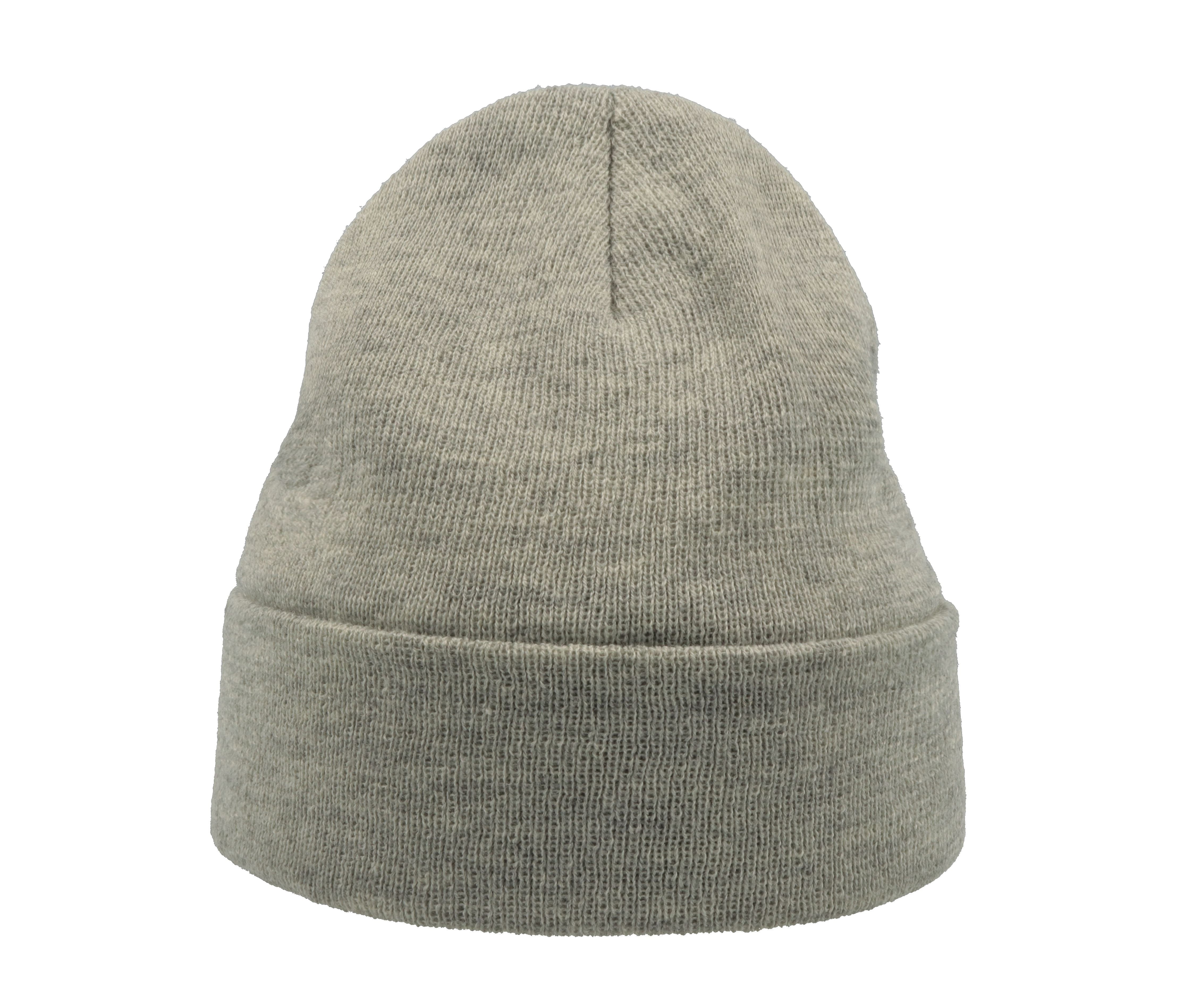 Bonnet en Bord Côte Avec Rabat - Dark Grey