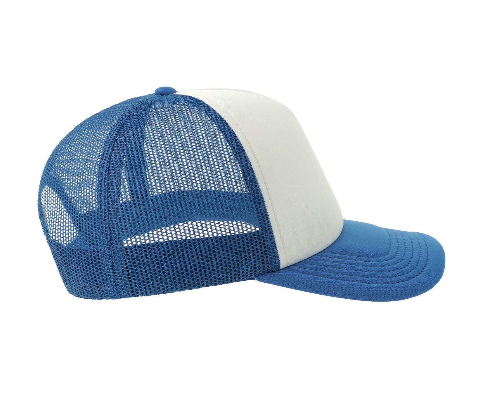 Casquette Style Rappeur - White/royal