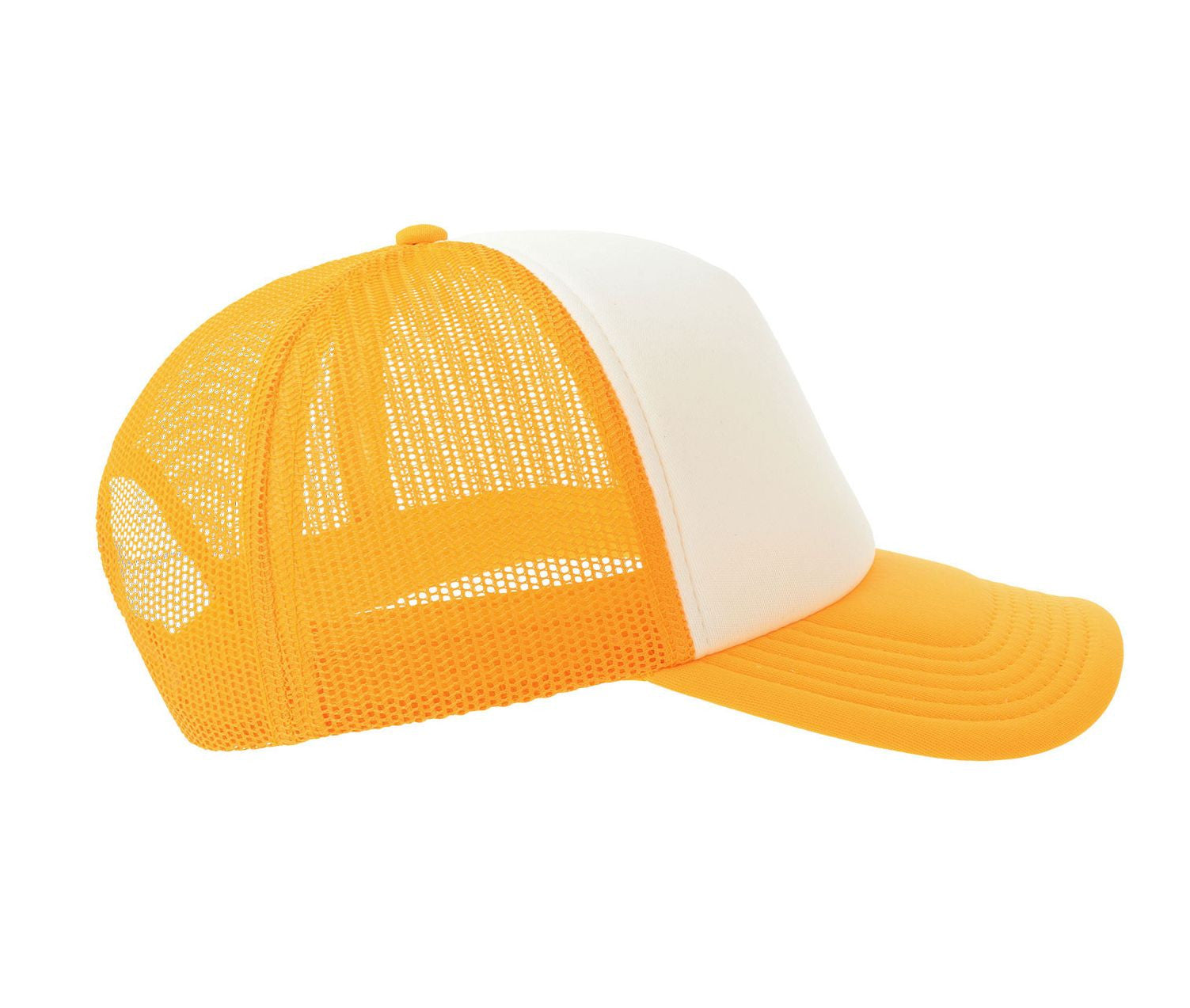 Casquette Style Rappeur - White/yellow