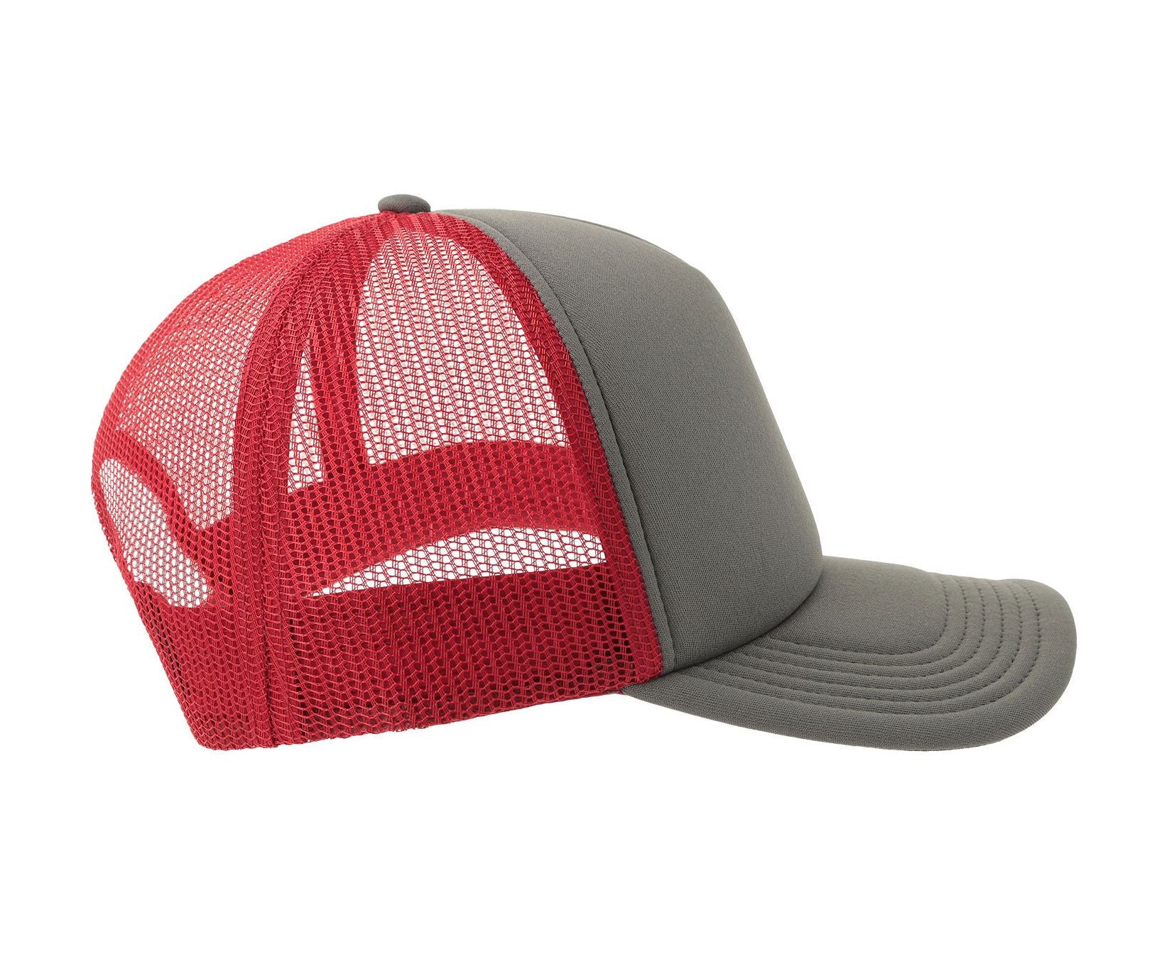Casquette Style Rappeur - Dark Grey/burgundy
