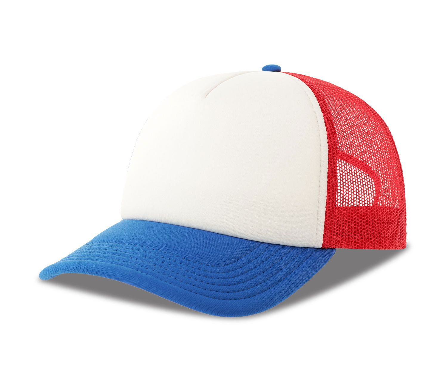 Casquette Style Rappeur - White/red/royal