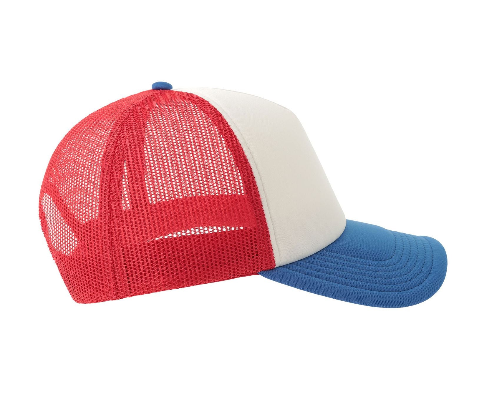 Casquette Style Rappeur - White/red/royal