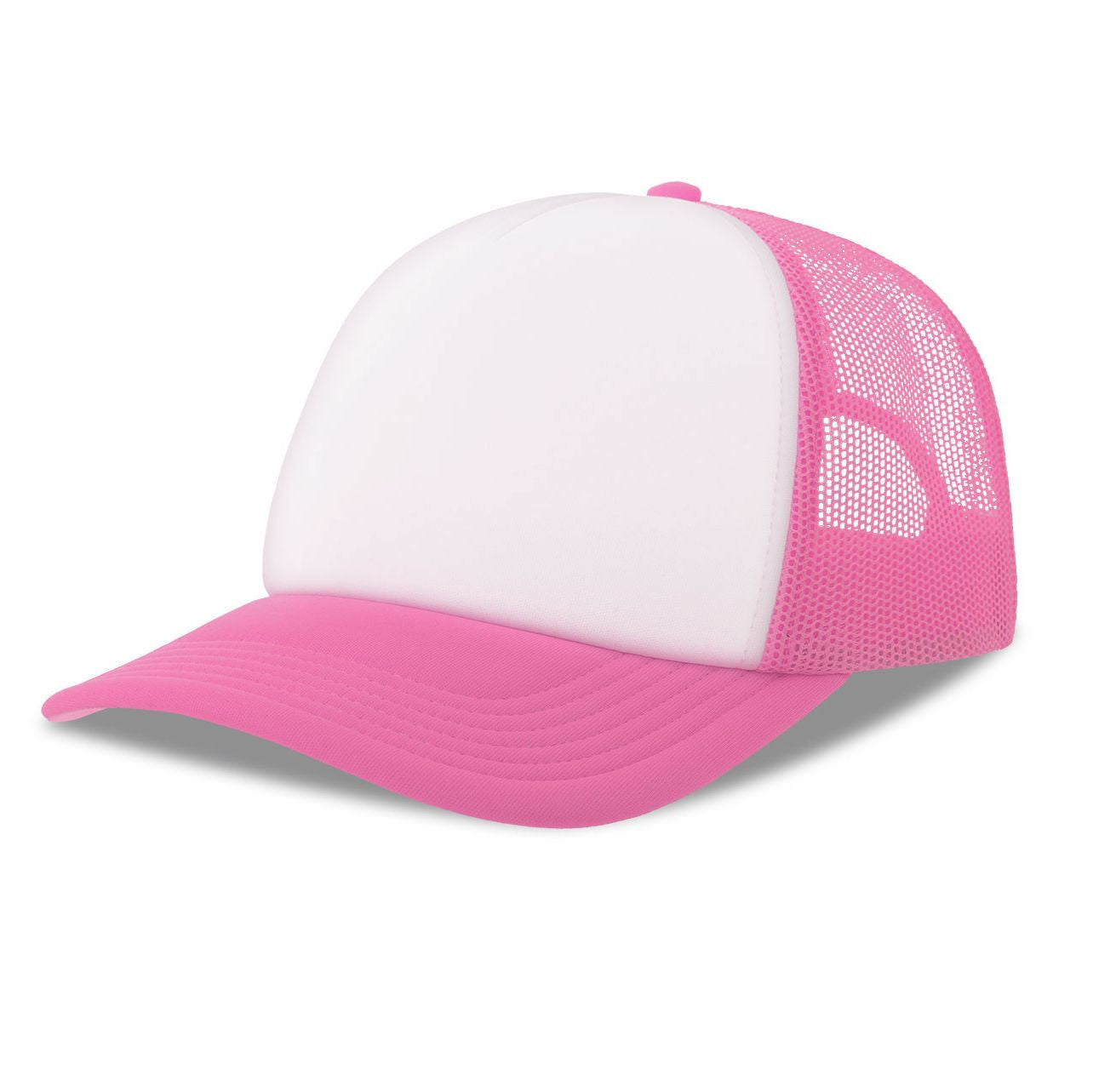 Casquette Style Rappeur - White / Fluo Fuchsia