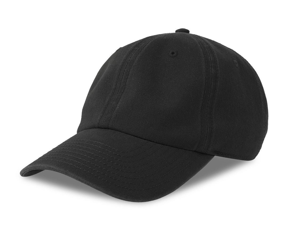 Casquette 6 Pans Délavée - Black