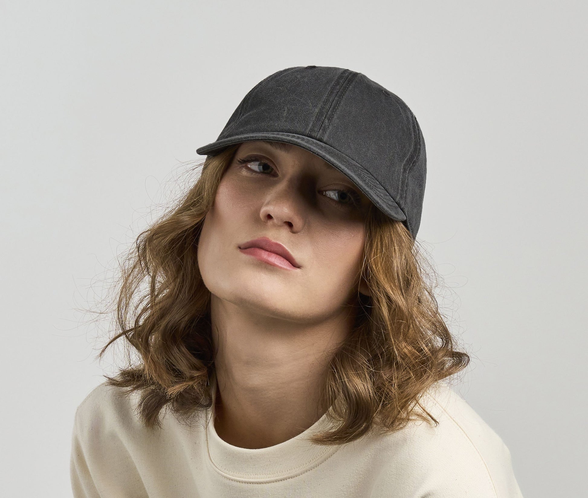 Casquette 6 pans délavée