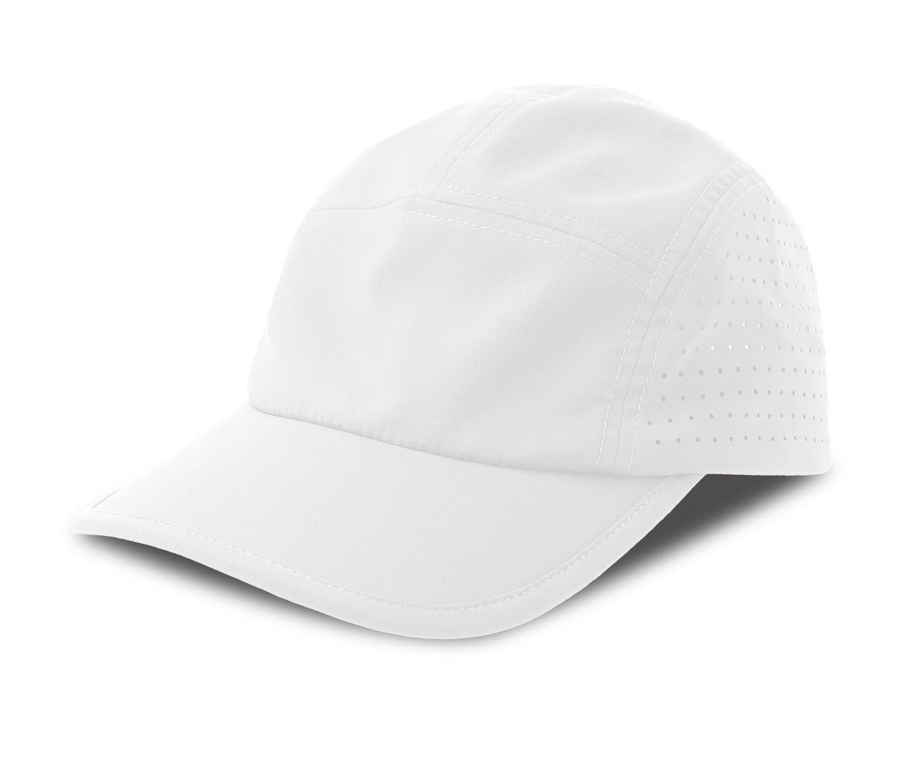Casquette 5 Pans Ventilée - White
