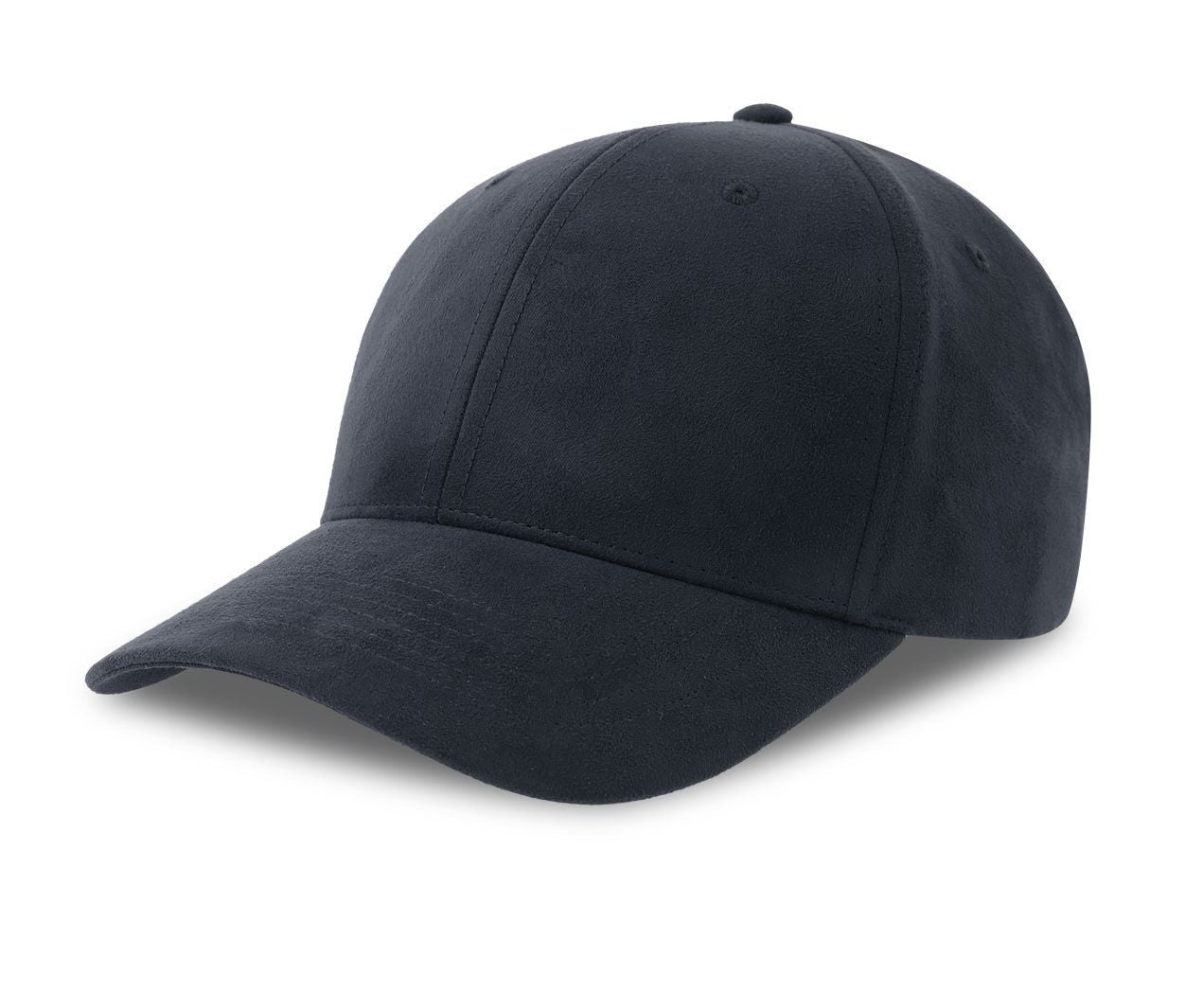 Casquette 6 Pans en Suédine - Black