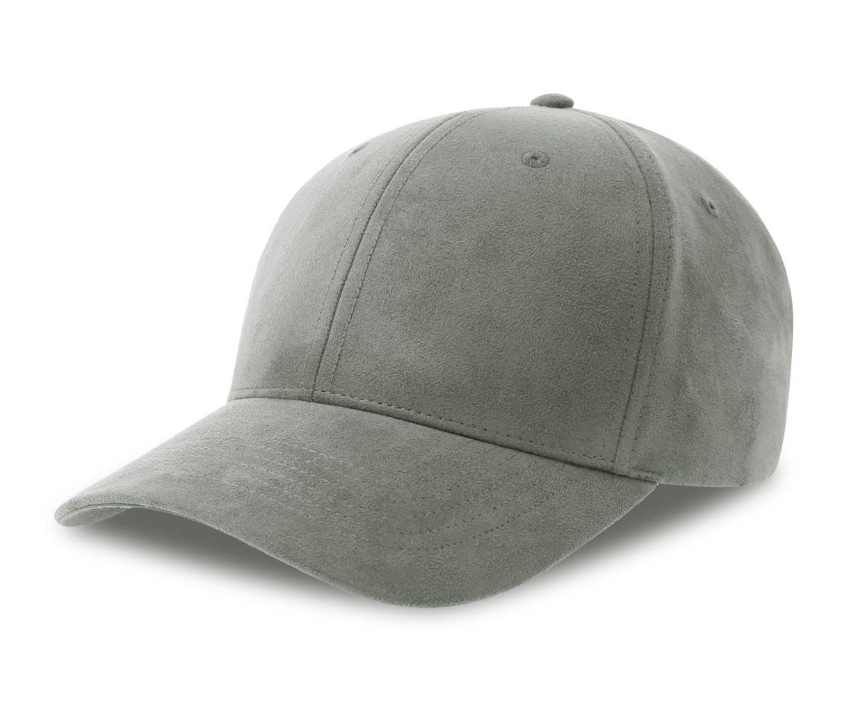 Casquette 6 Pans en Suédine - Grey