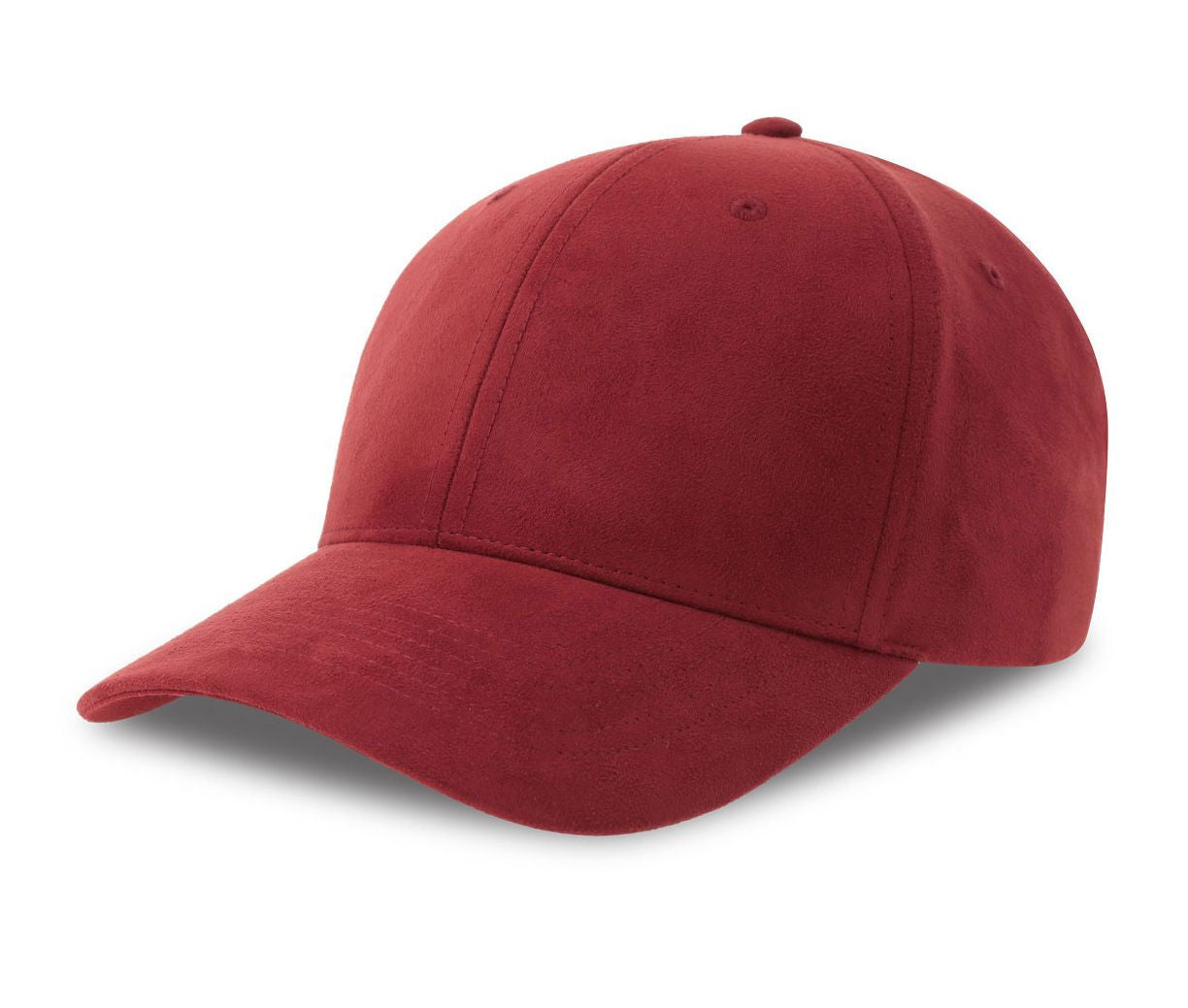 Casquette 6 Pans en Suédine - Cardinal