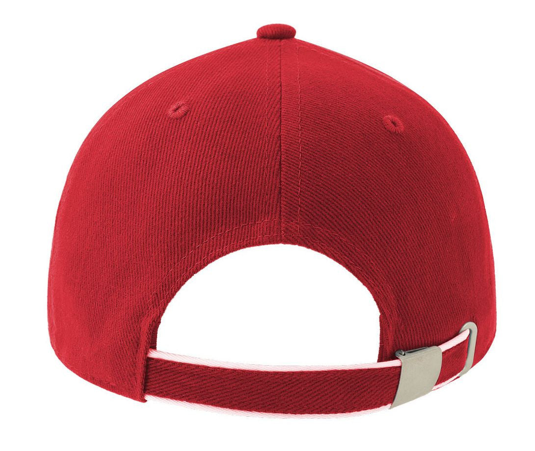 Casquette 6 Pans Contrastée - Red