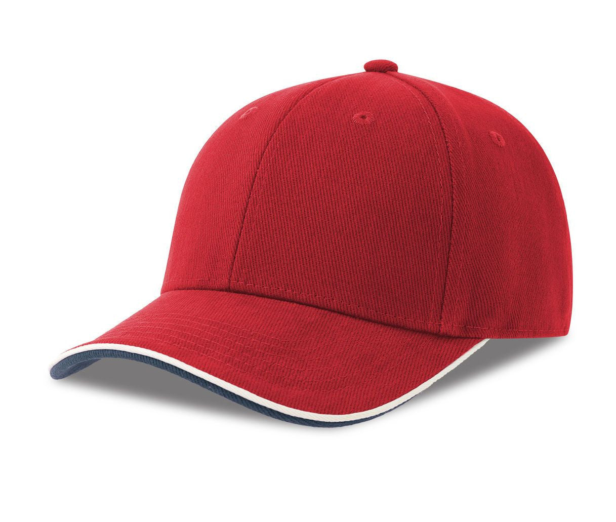 Casquette 6 Pans Contrastée - Red