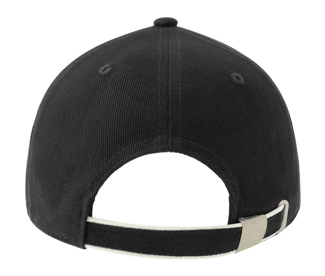Casquette 6 Pans Contrastée - Black