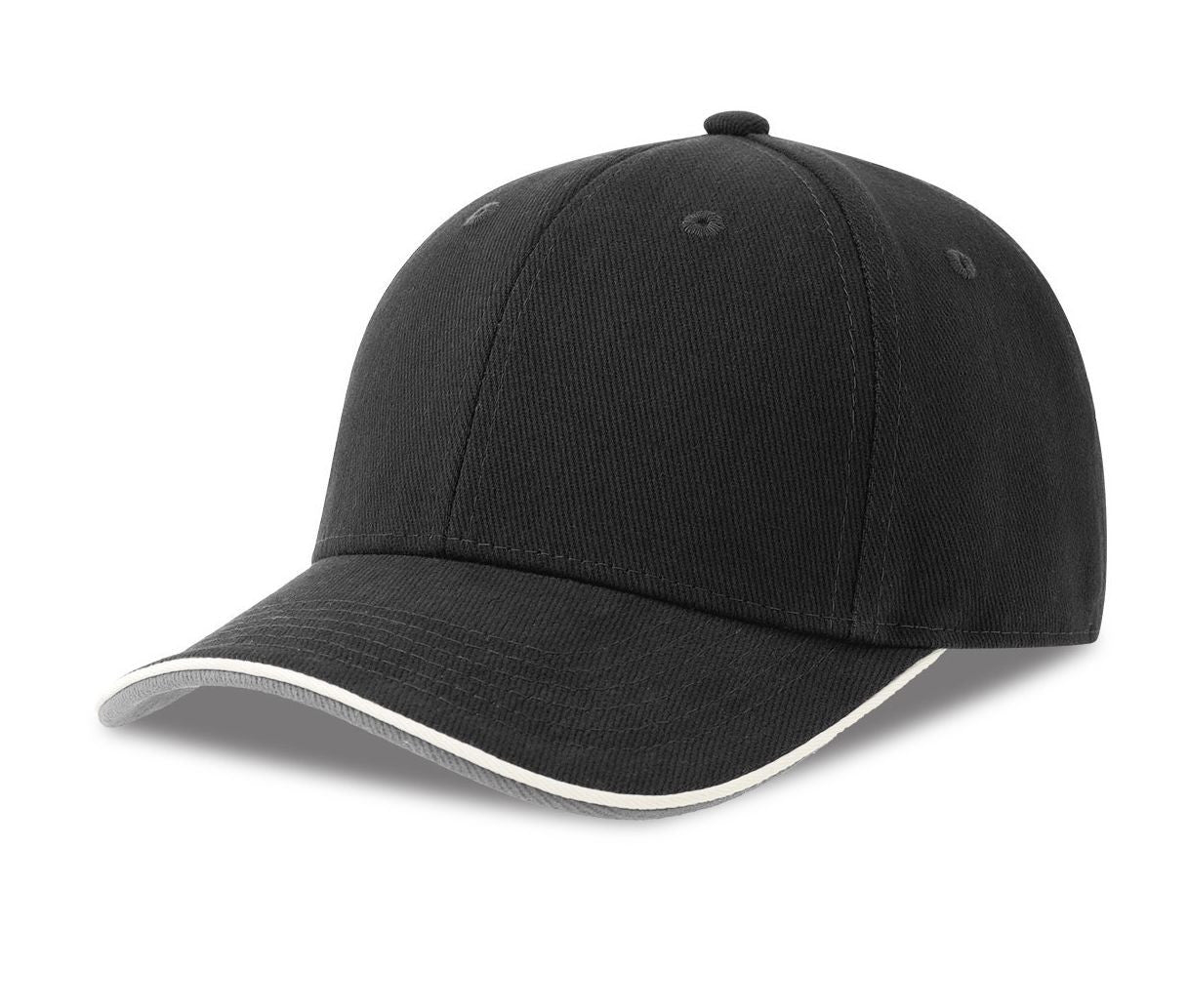 Casquette 6 Pans Contrastée - Black