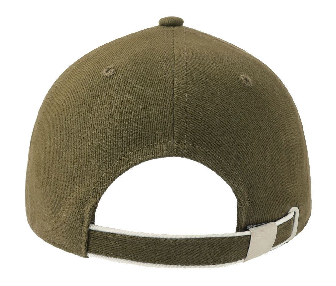 Casquette 6 Pans Contrastée - Olive