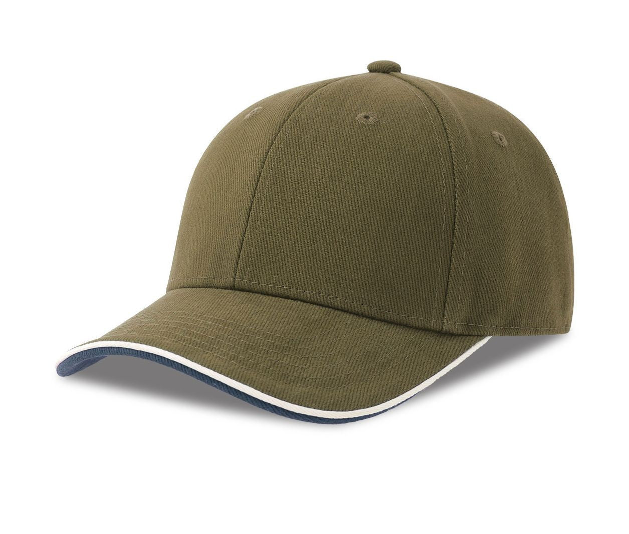 Casquette 6 Pans Contrastée - Olive