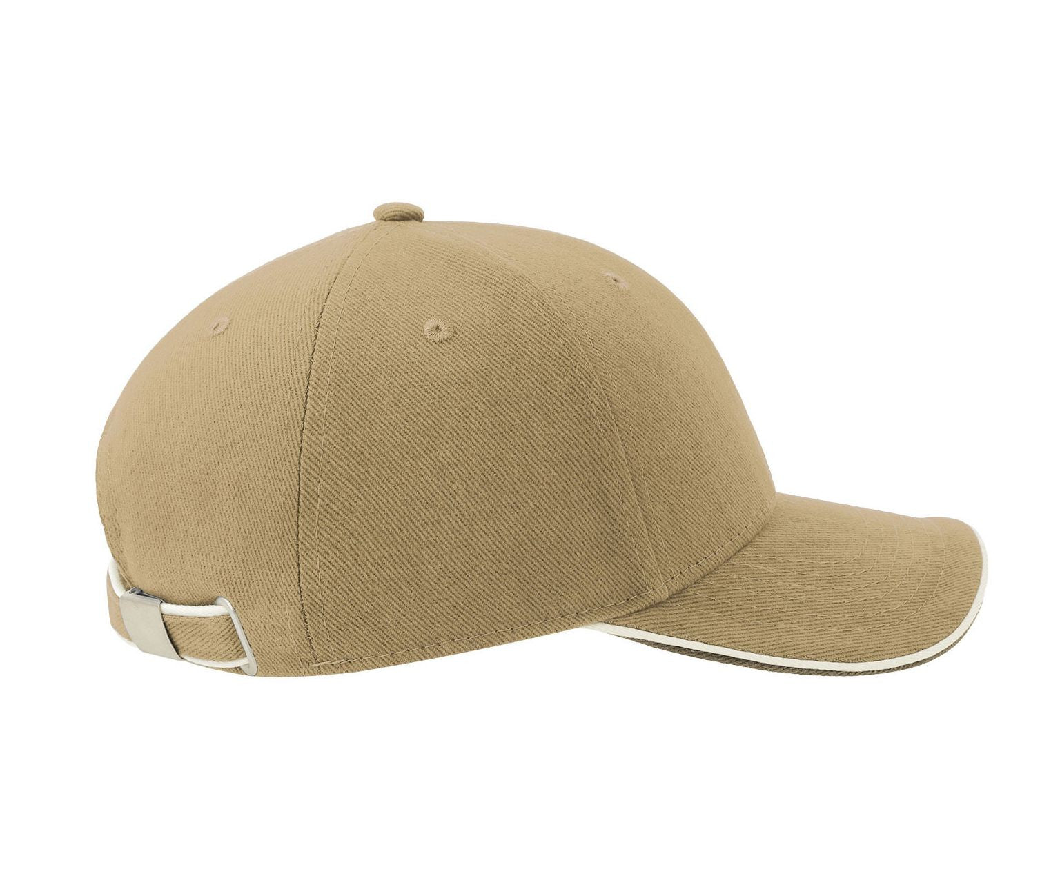Casquette 6 Pans Contrastée - Khaki