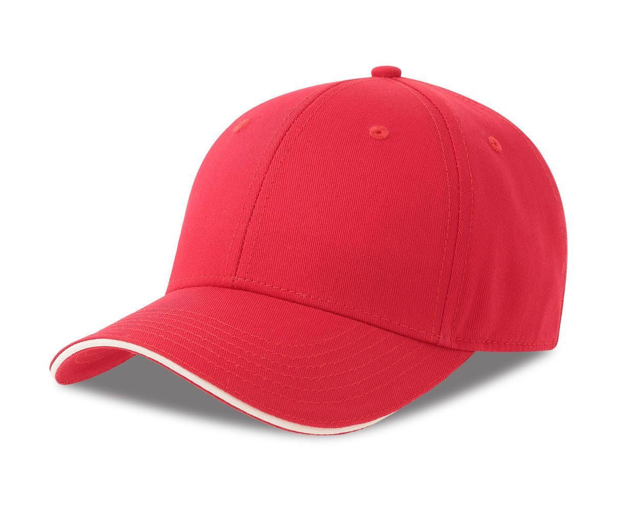 Casquette 6 Pans Visière Sandwich - Red