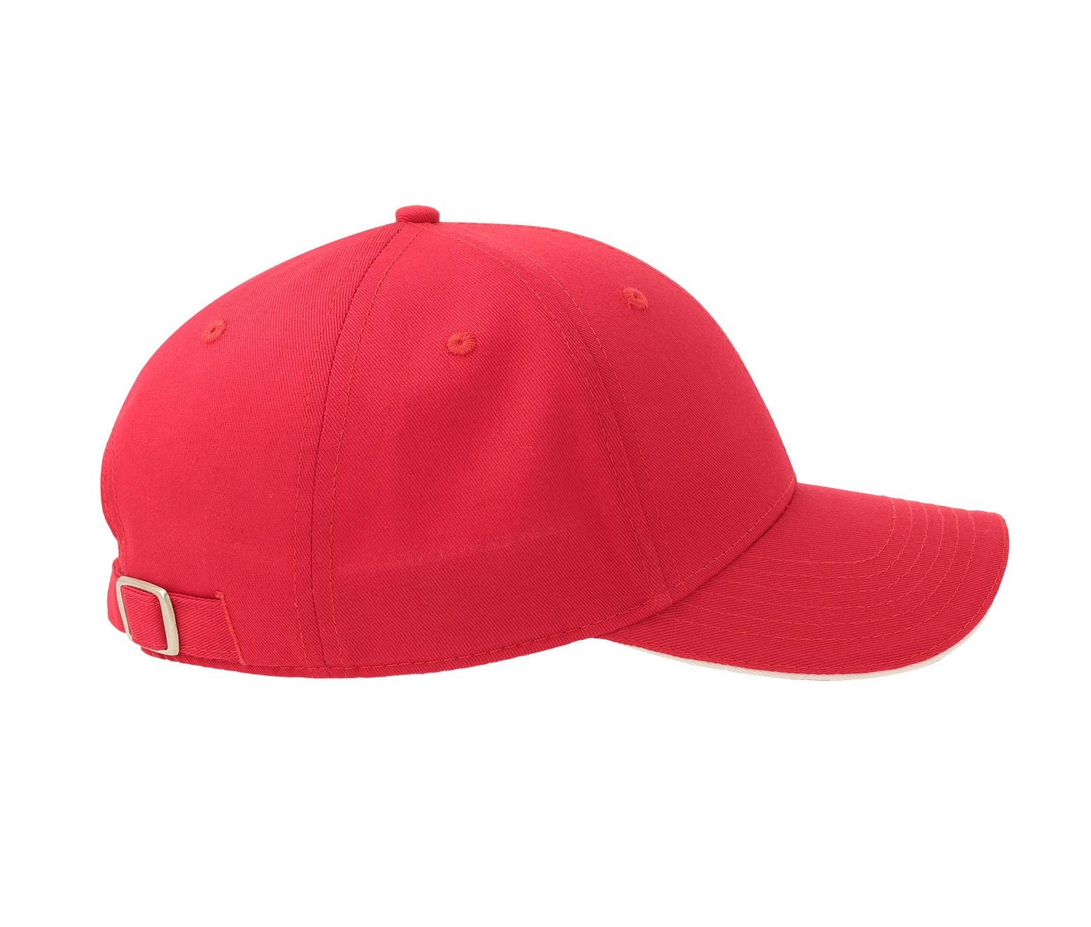 Casquette 6 Pans Visière Sandwich - Red