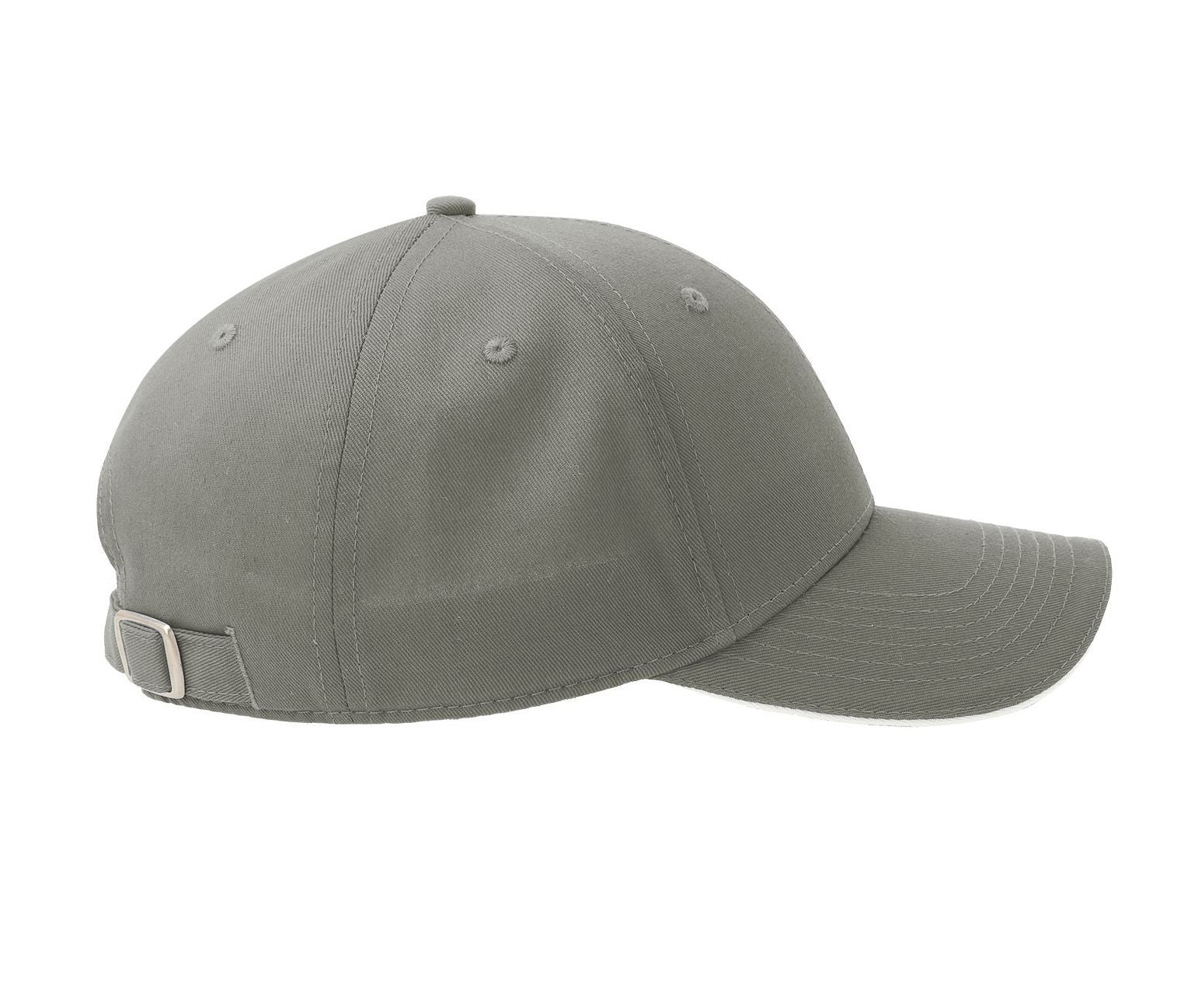 Casquette 6 Pans Visière Sandwich - Grey