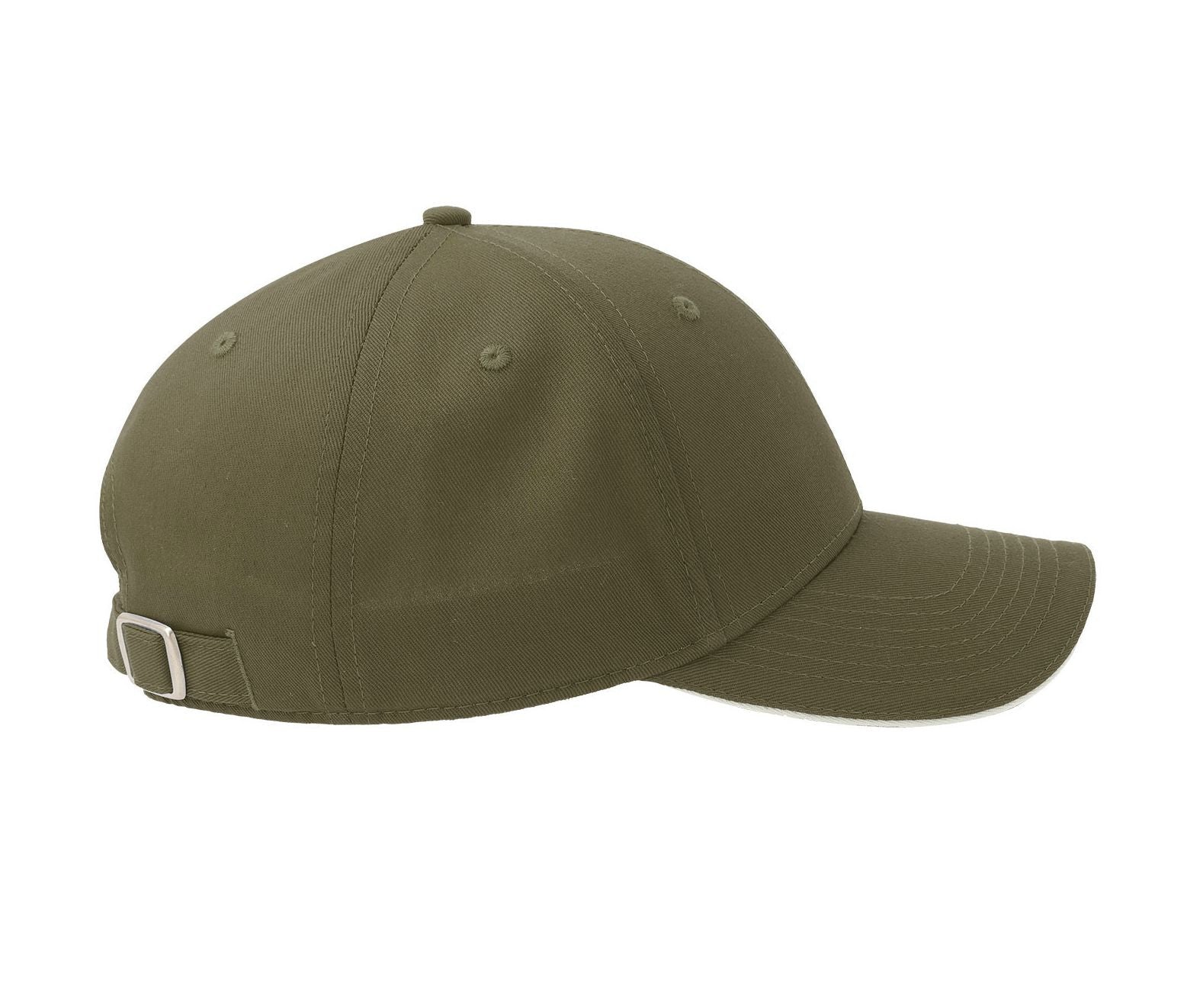 Casquette 6 Pans Visière Sandwich - Olive