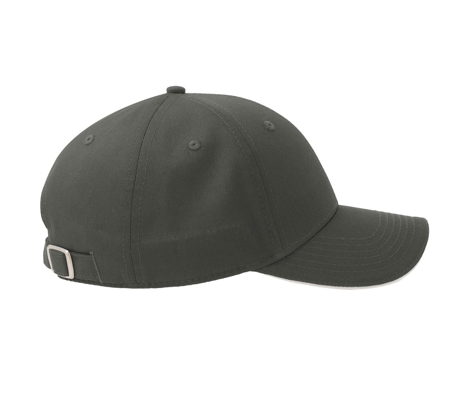 Casquette 6 Pans Visière Sandwich - Dark Grey
