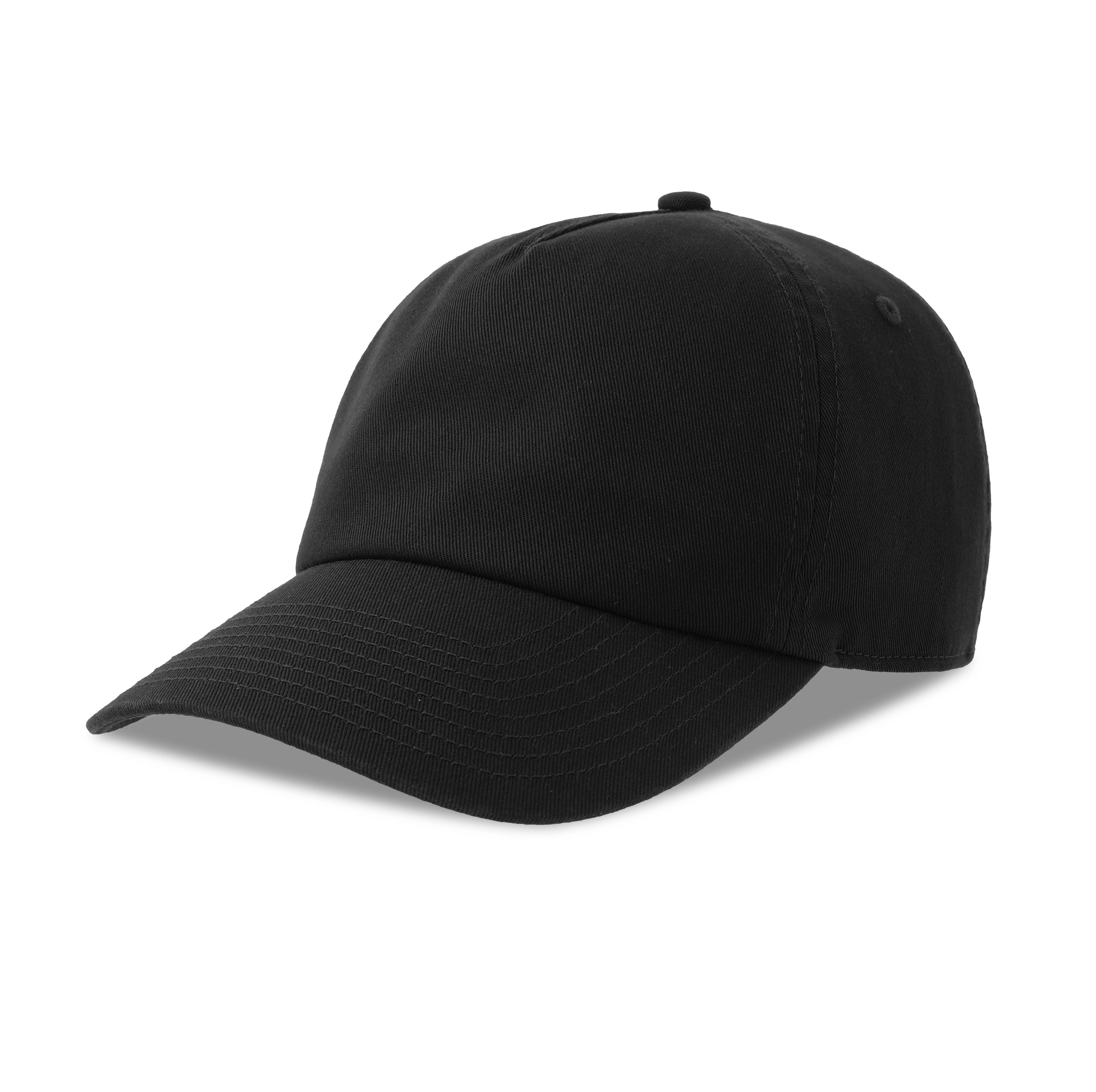 Casquette 5 Pans Délavée - Black