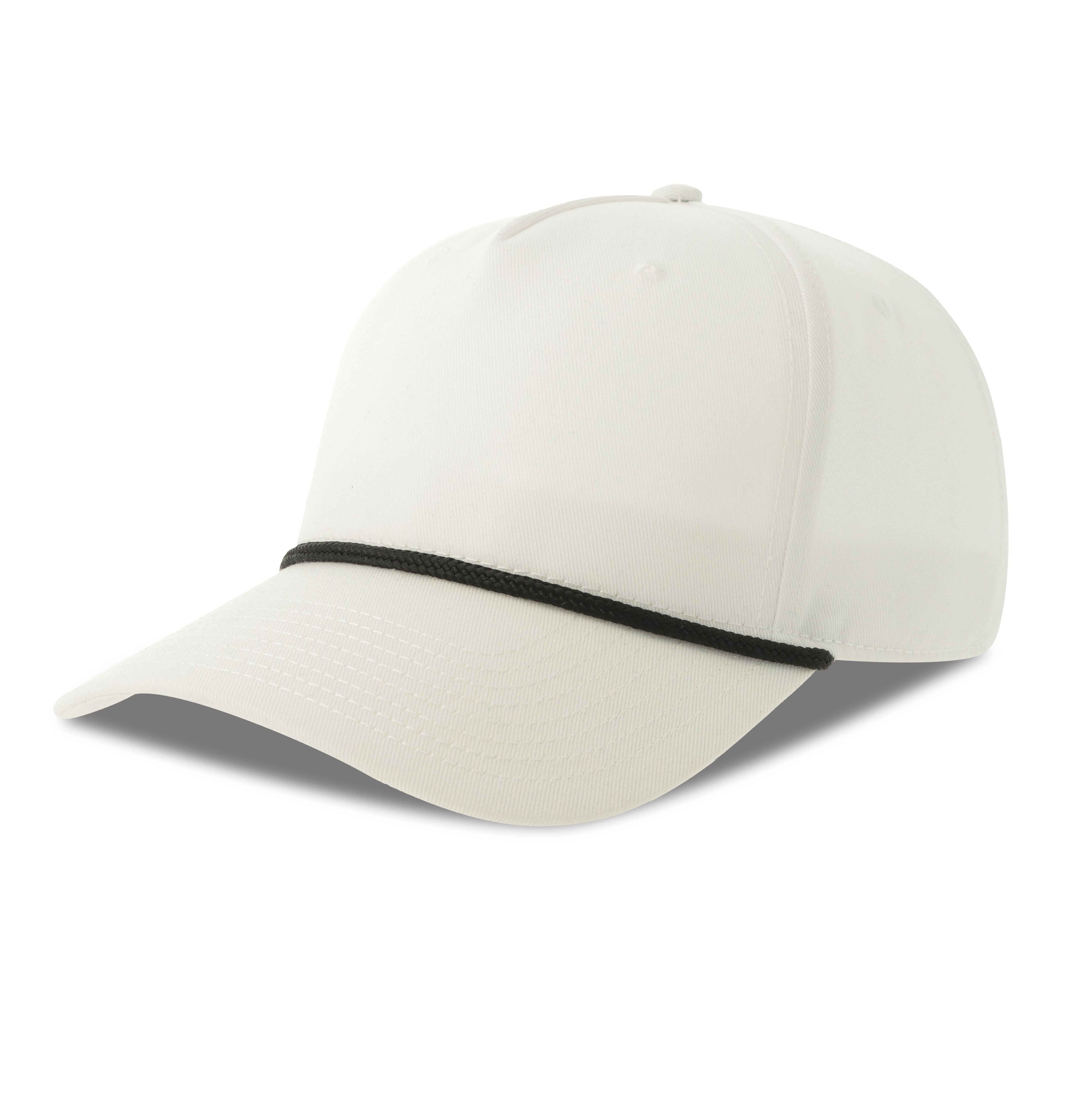 Casquette 5 Pans Avec Liseré Contrasté - White / Black