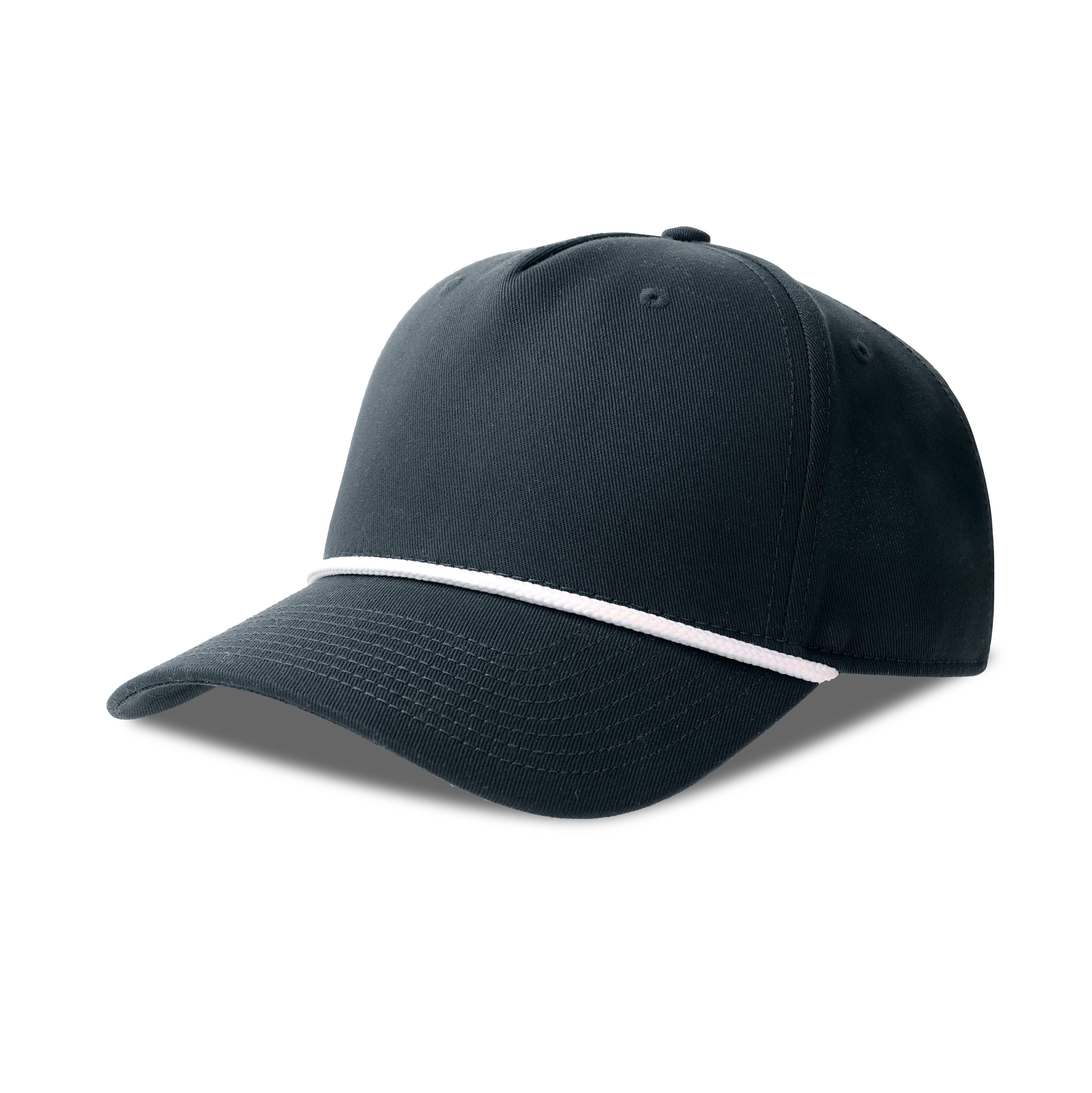 Casquette 5 Pans Avec Liseré Contrasté - Navy / White