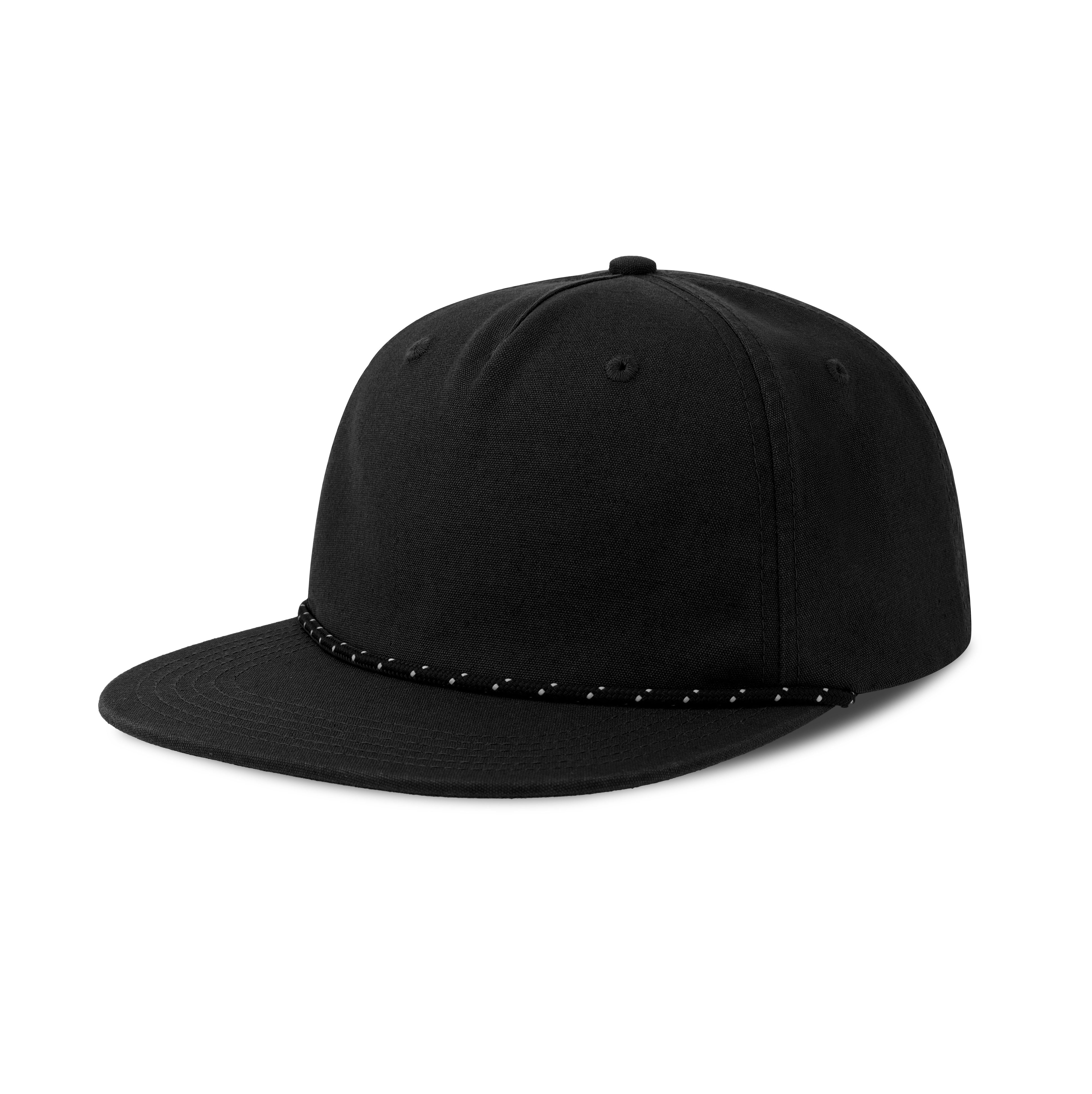 Casquette Visière Plate Avec Liseré - Black