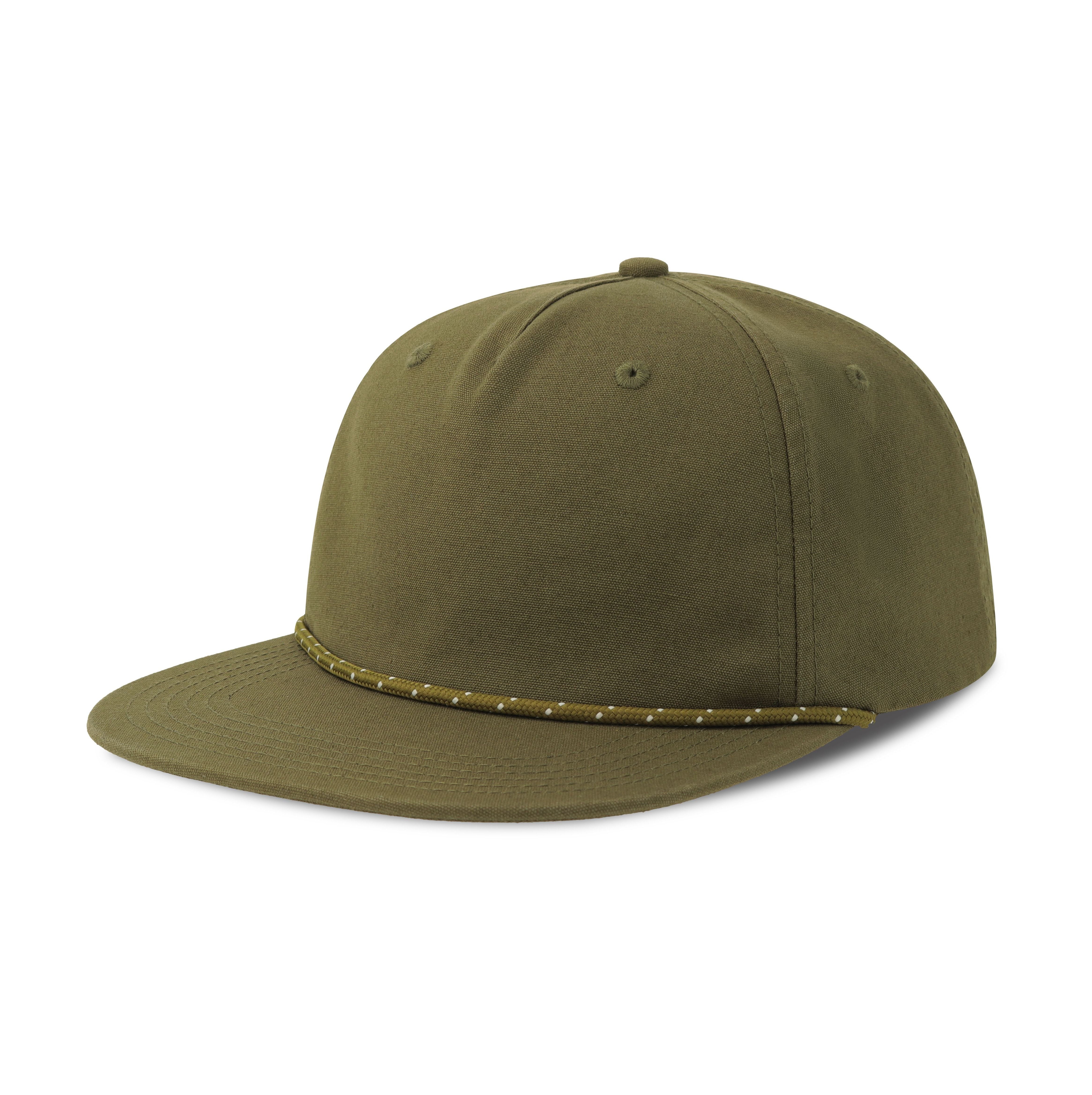 Casquette Visière Plate Avec Liseré - Olive