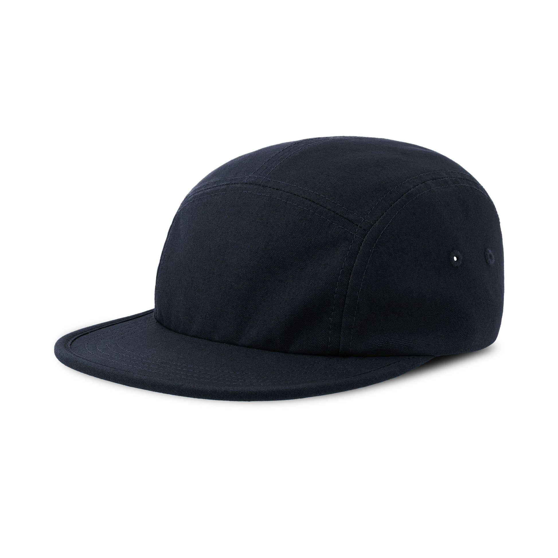 Casquette 5 Pans Visière Plate Effet Délavé - Navy