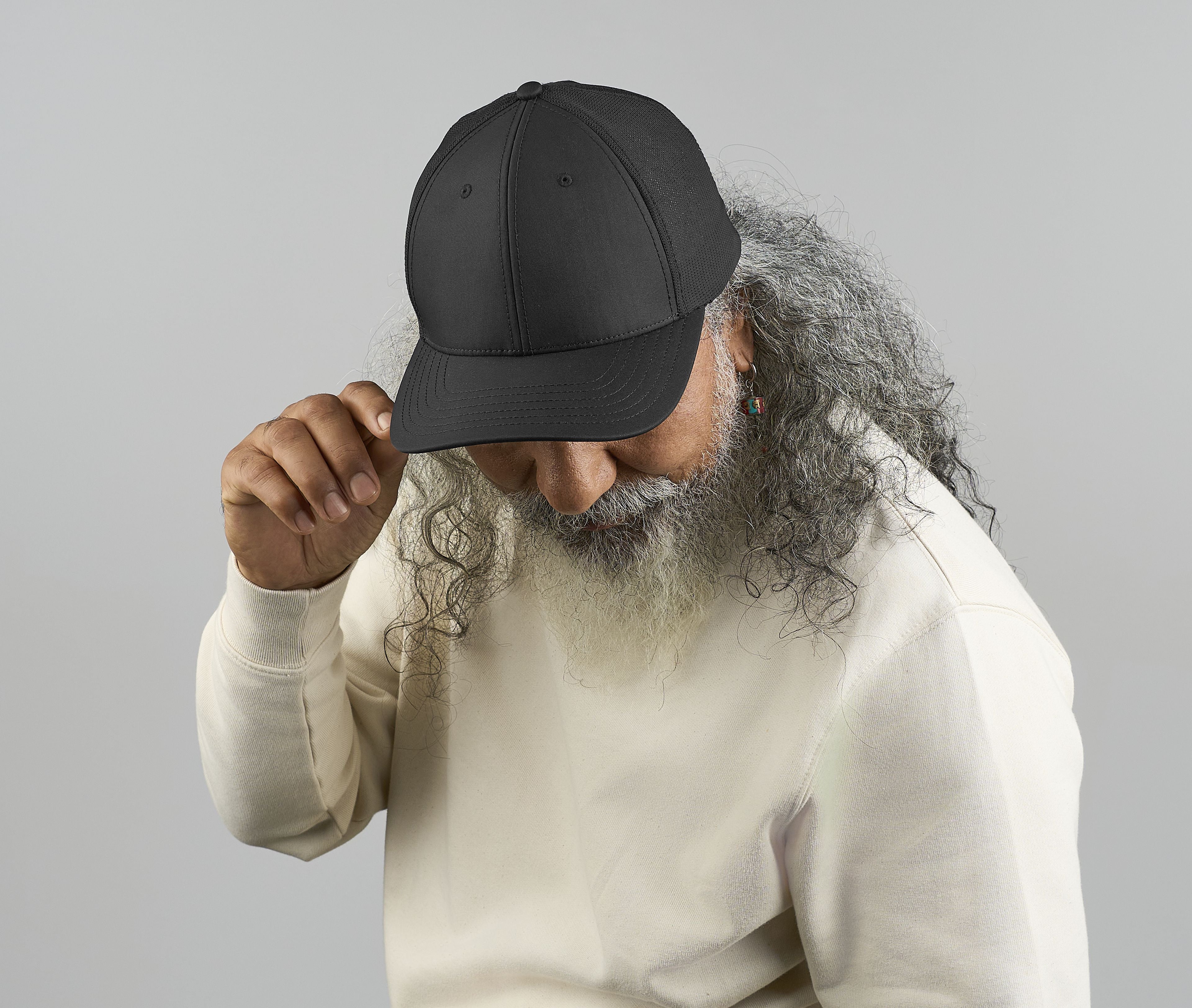 Casquette 6 pans avec protection anti UV