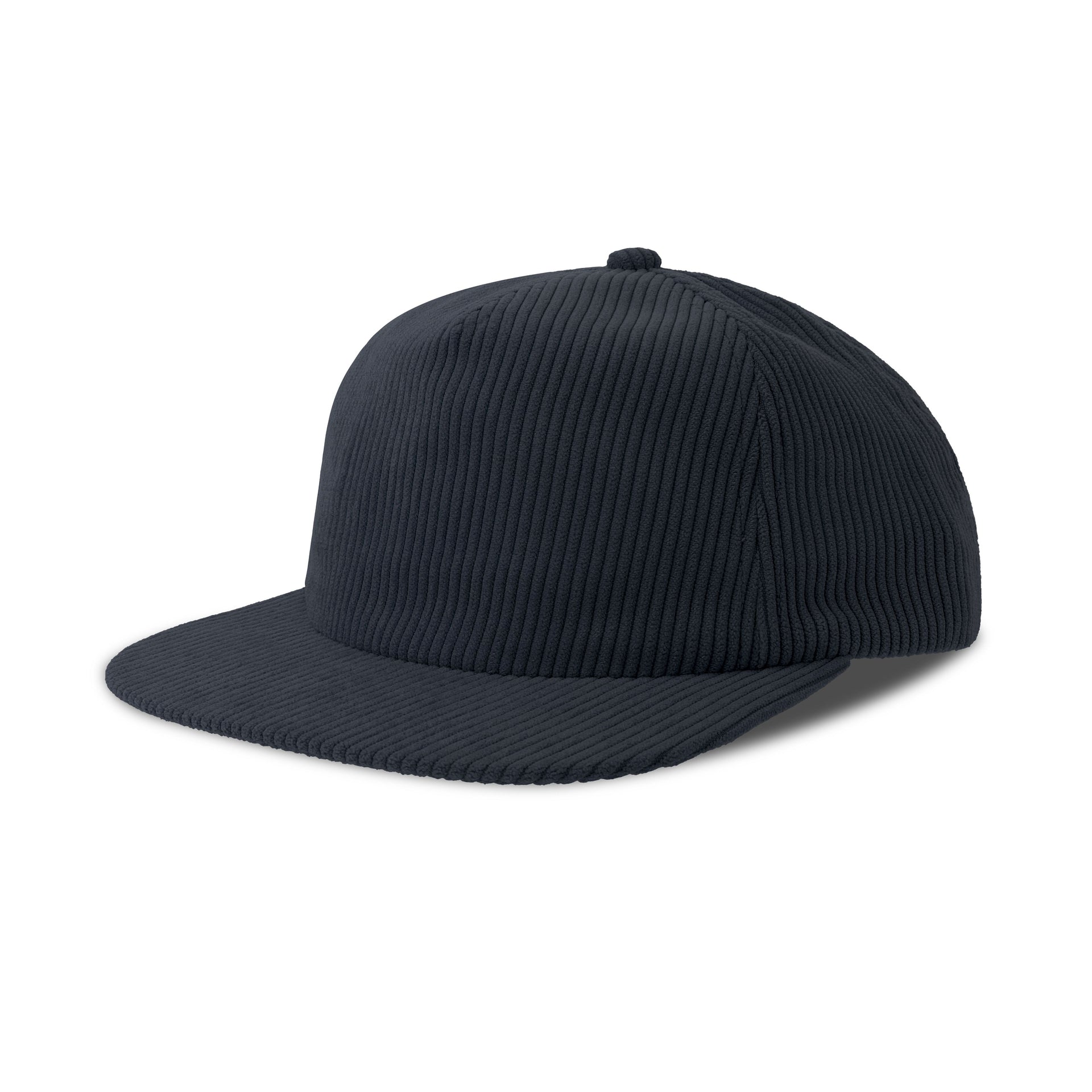 Casquette 5 Pans en Velours Côtelé - Navy