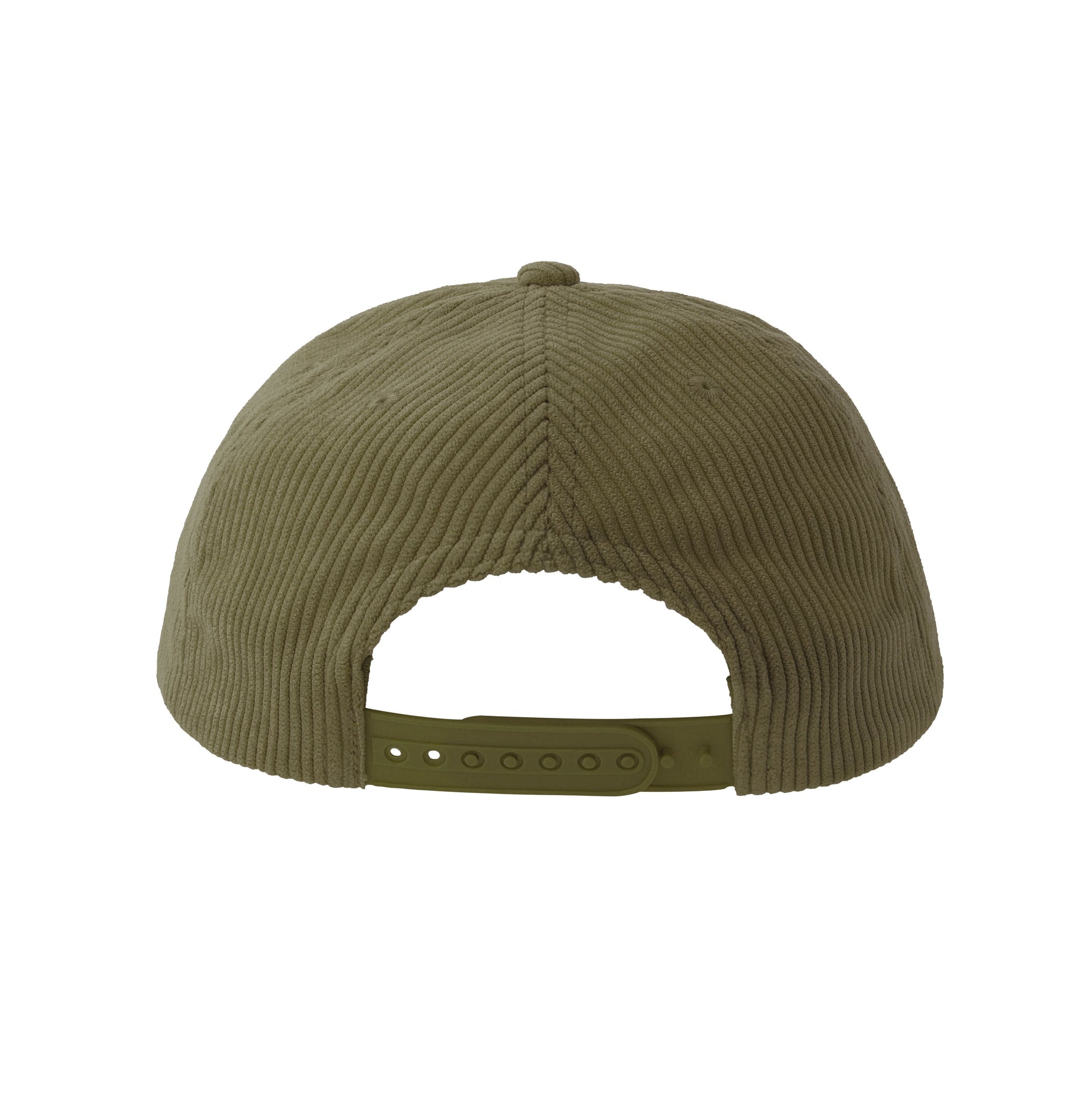 Casquette 5 Pans en Velours Côtelé - Olive