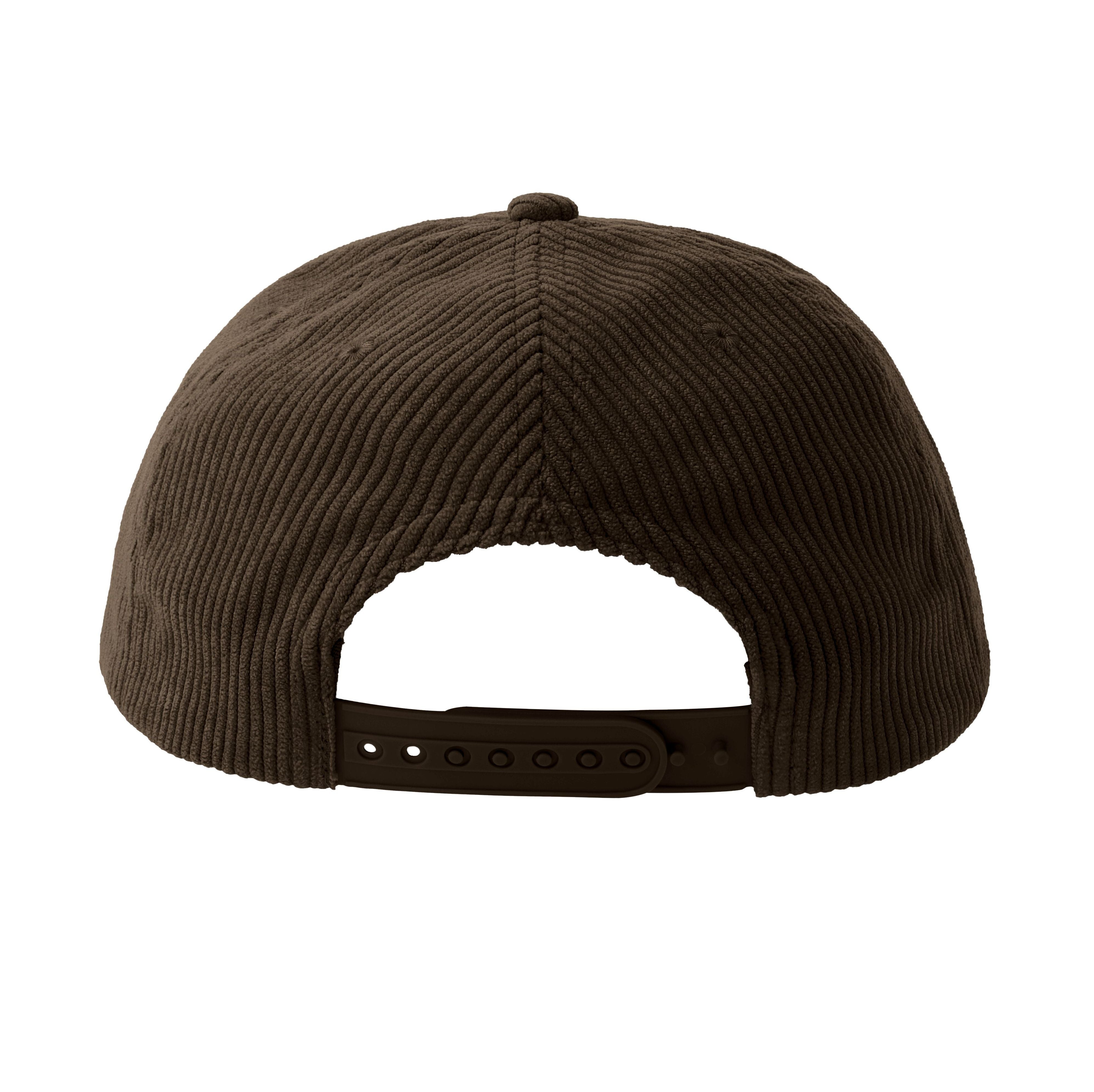 Casquette 5 Pans en Velours Côtelé - Brown