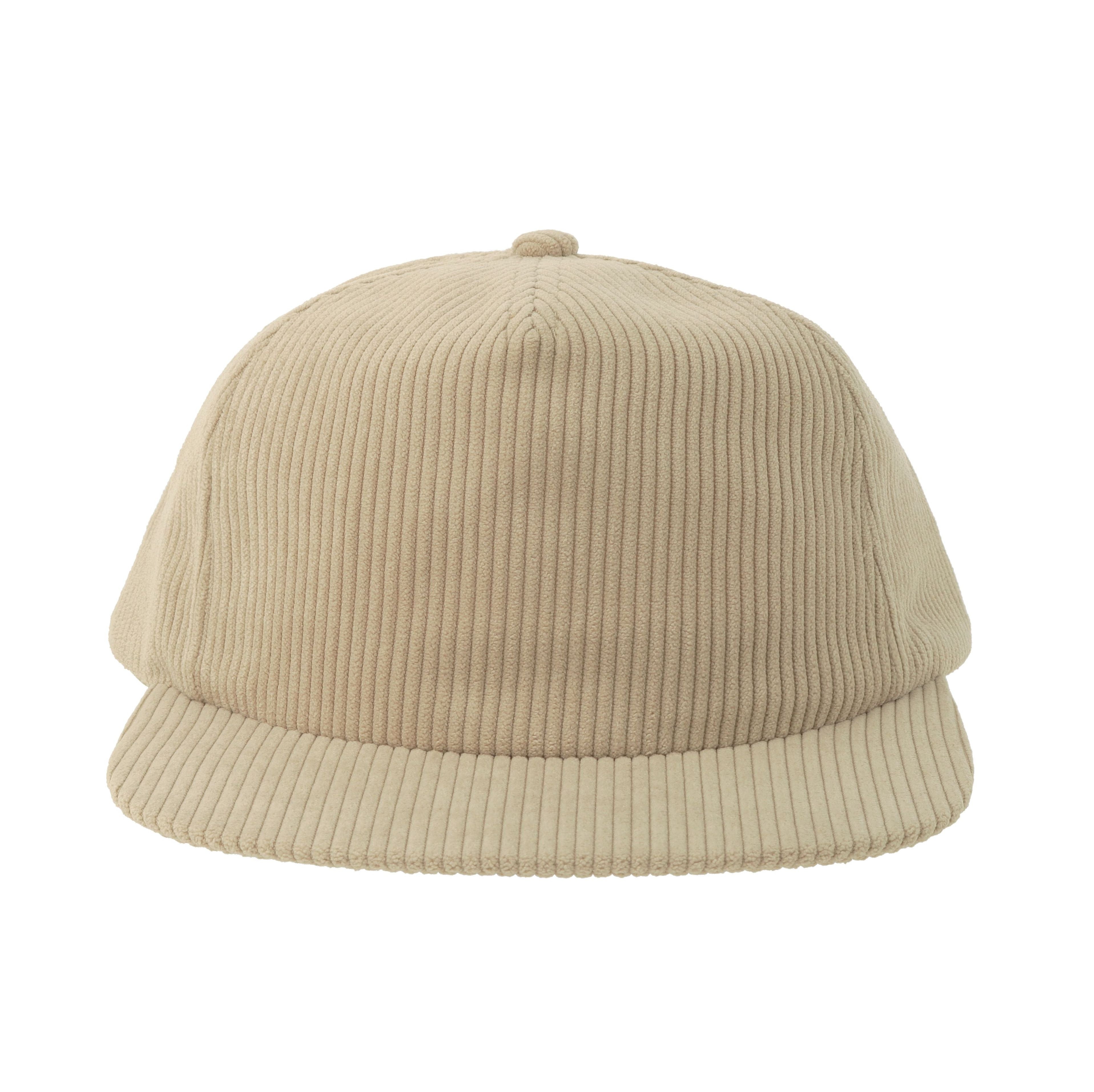 Casquette 5 Pans en Velours Côtelé - Stone