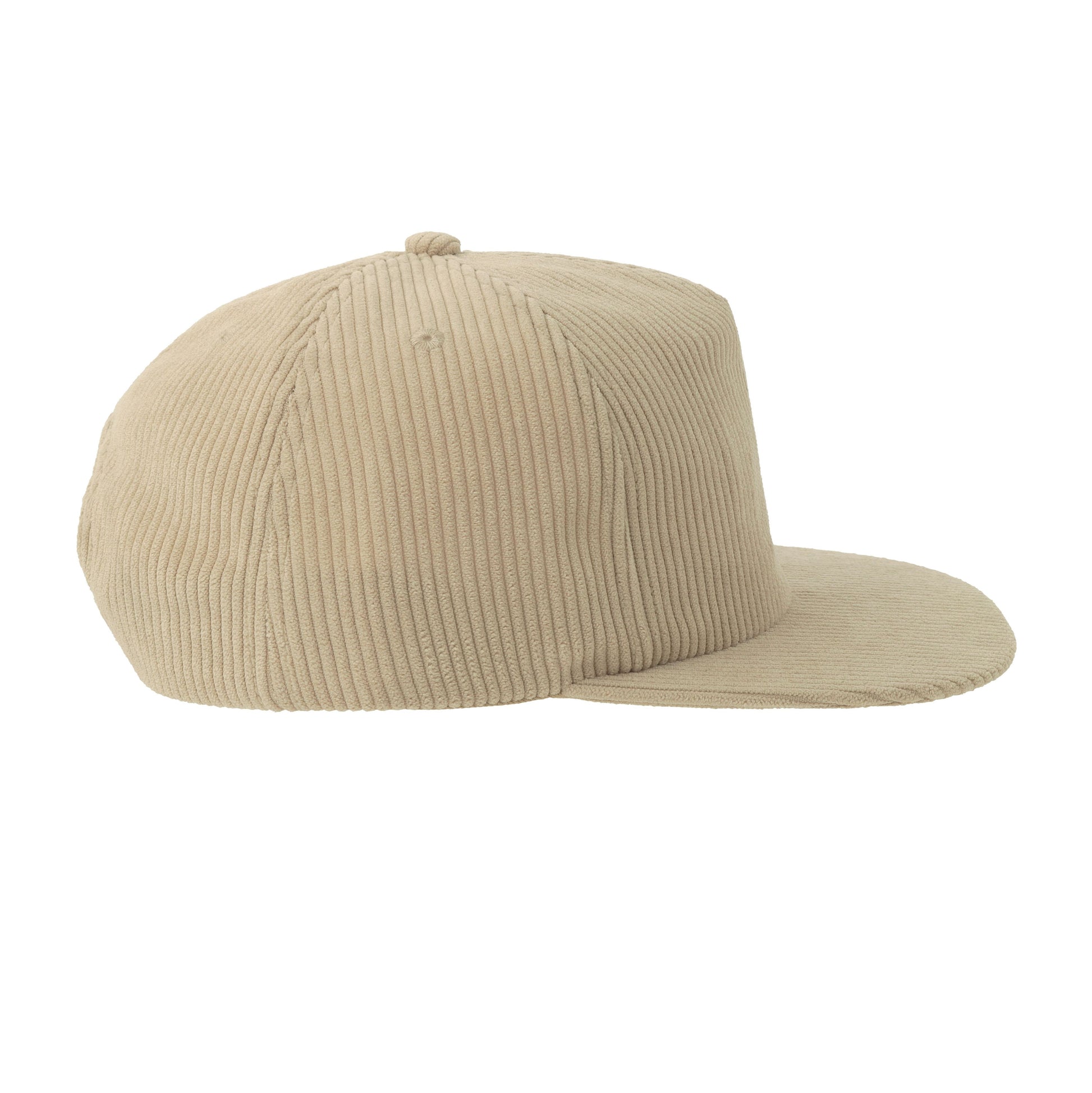Casquette 5 Pans en Velours Côtelé - Stone