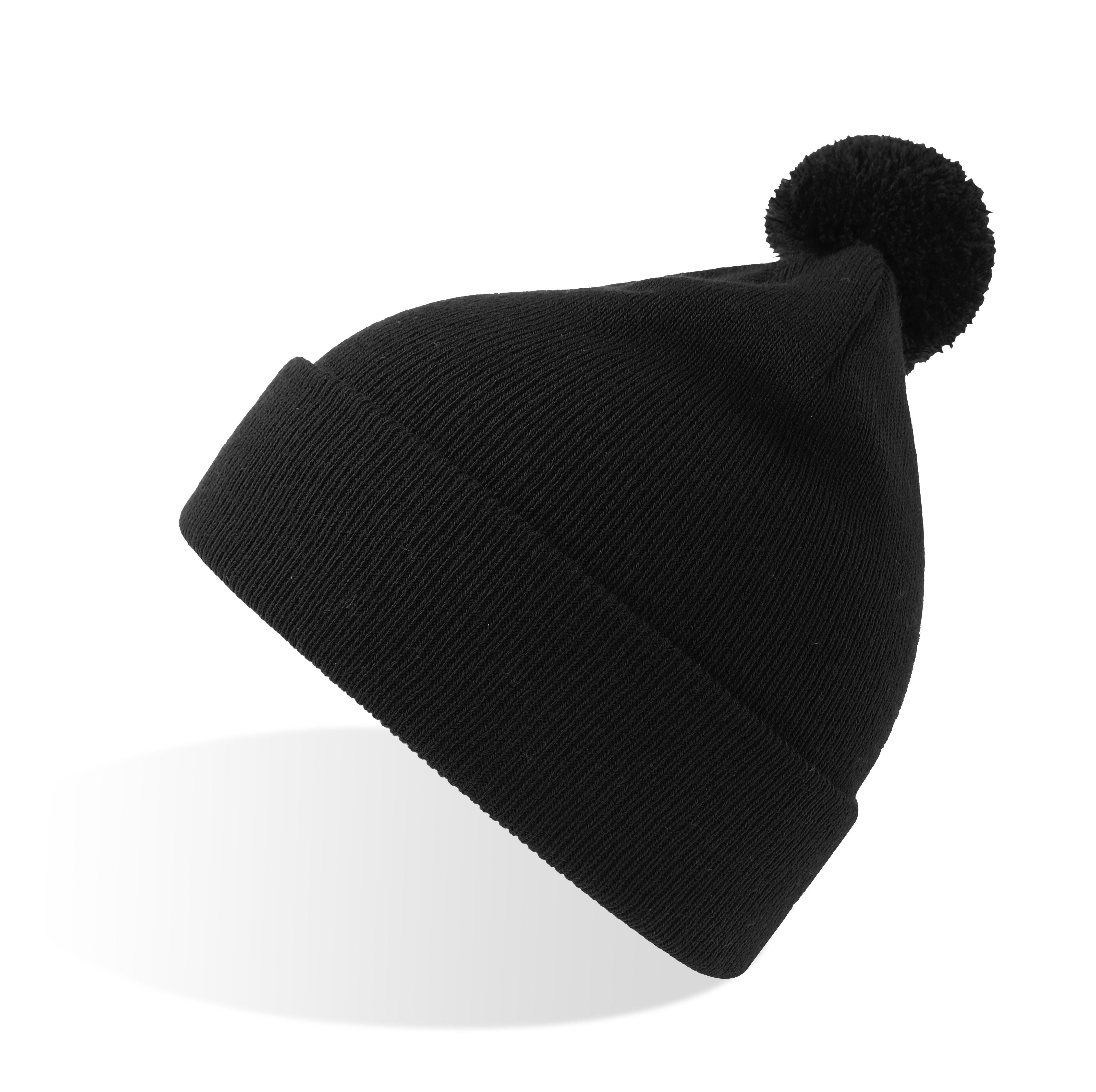 Bonnet à Pompon Pour Enfant - Black
