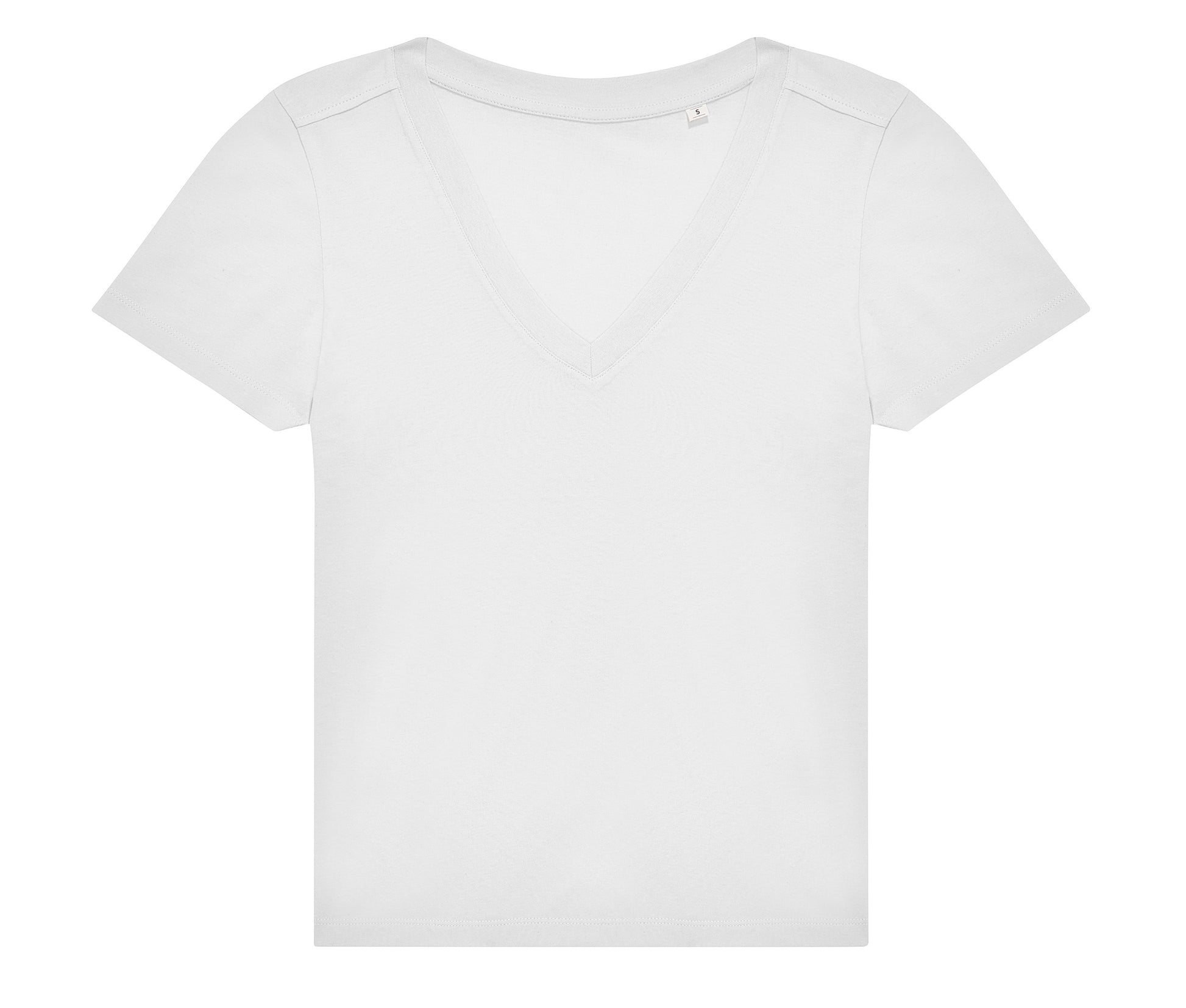 Tee-Shirt Femme Col V 150 - White