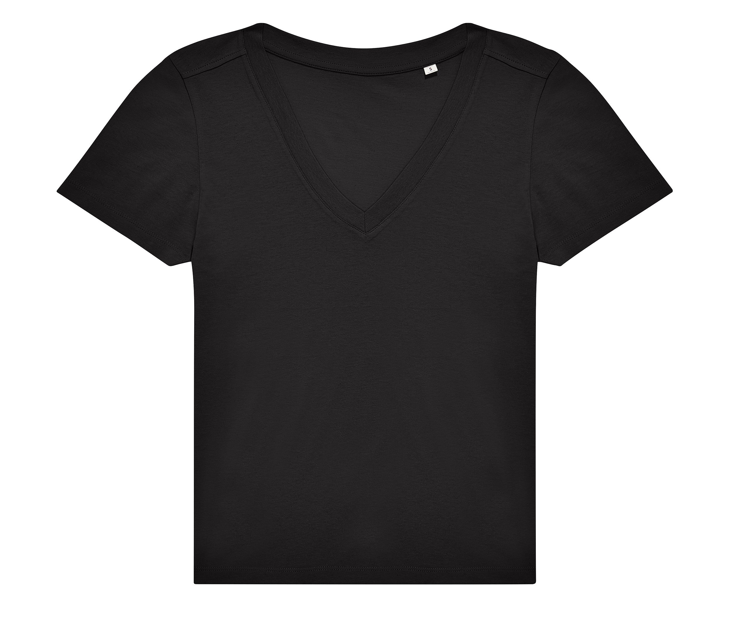 Tee-Shirt Femme Col V 150 - Black