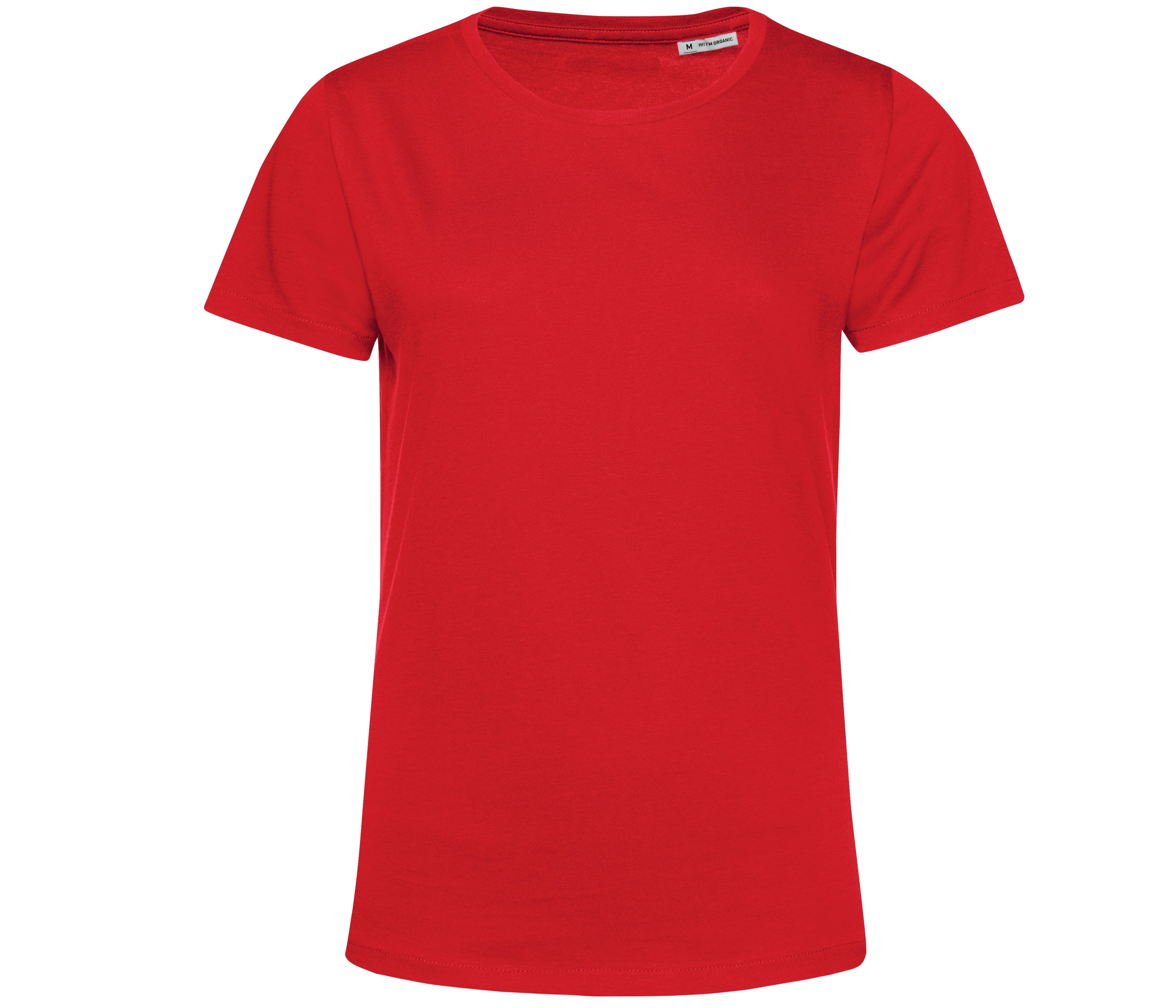 Tee-Shirt Femme Col Rond 150 Organique - Red