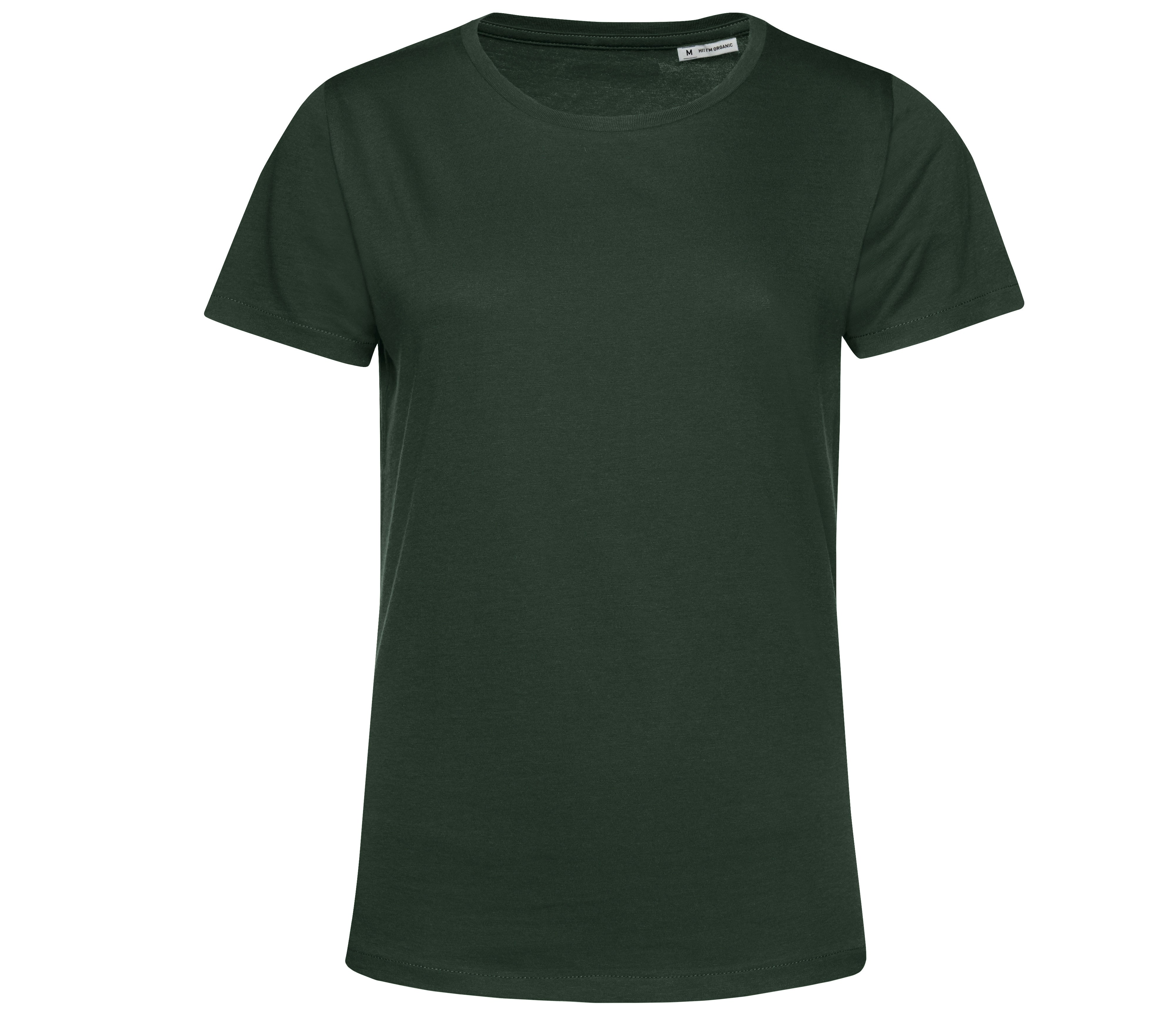 Tee-Shirt Femme Col Rond 150 Organique - Forest Green