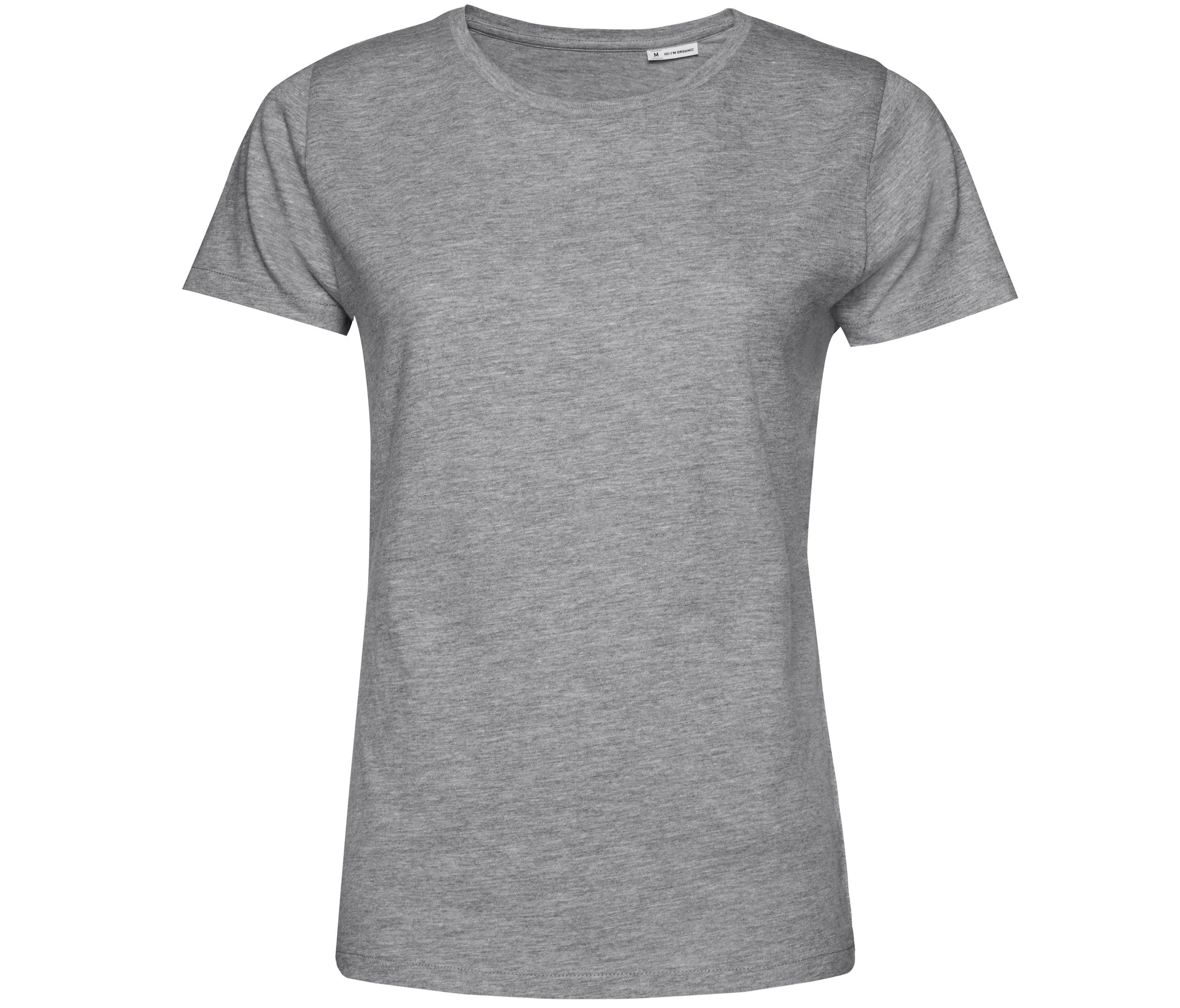 Tee-Shirt Femme Col Rond 150 Organique - Heather Grey