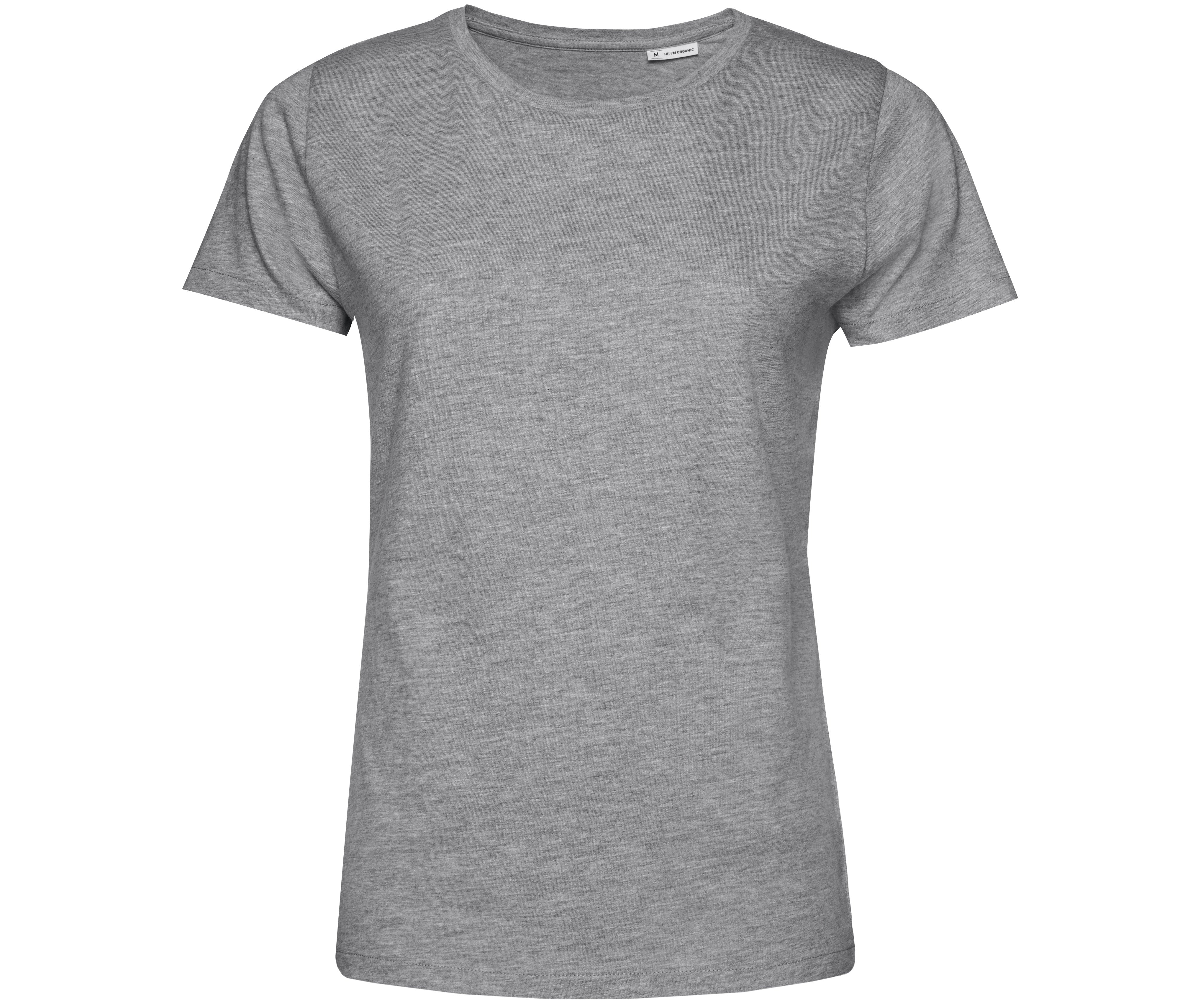 Tee-Shirt Femme Col Rond 150 Organique - Heather Grey