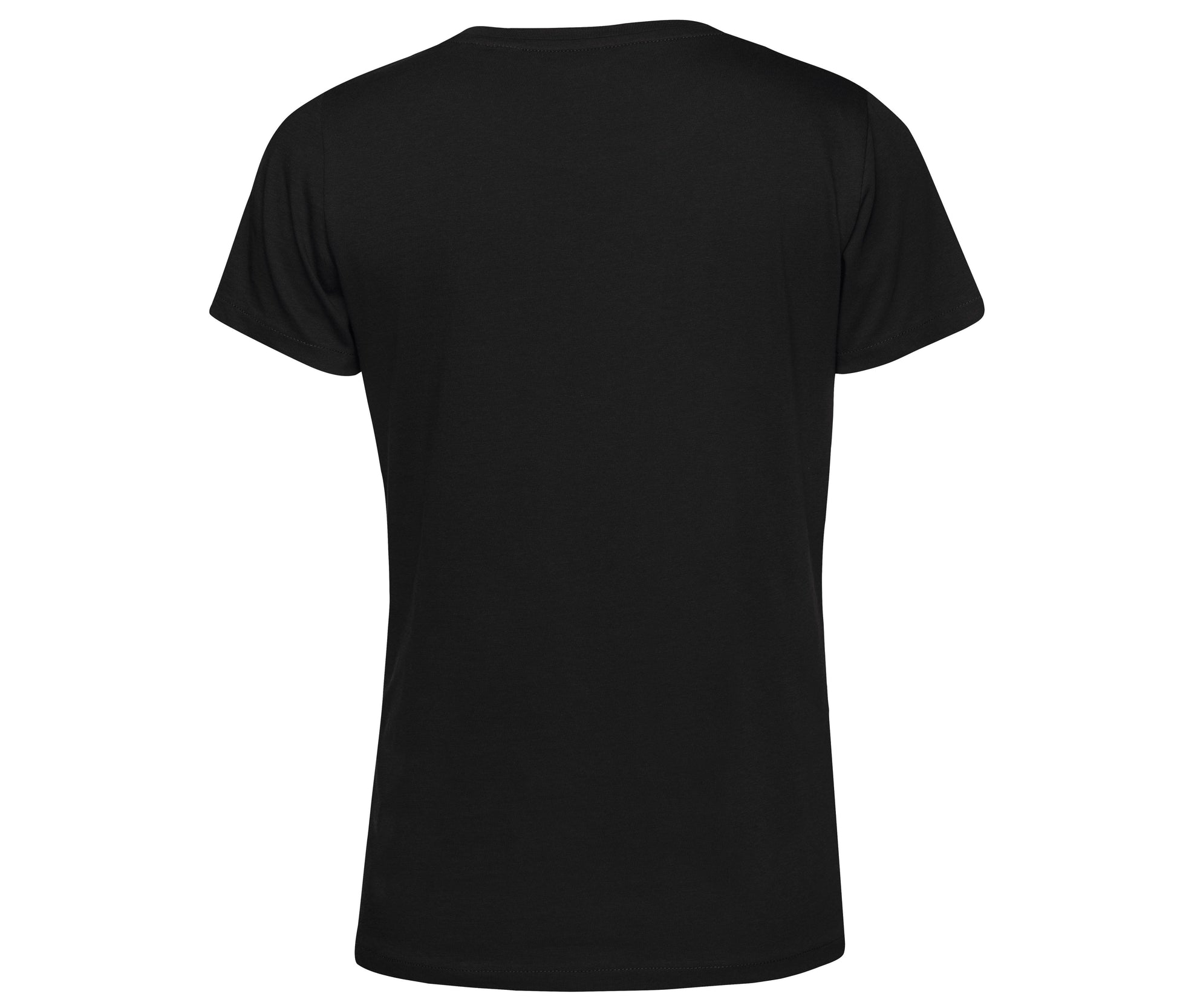 Tee-Shirt Femme Col Rond 150 Organique - Black Pure
