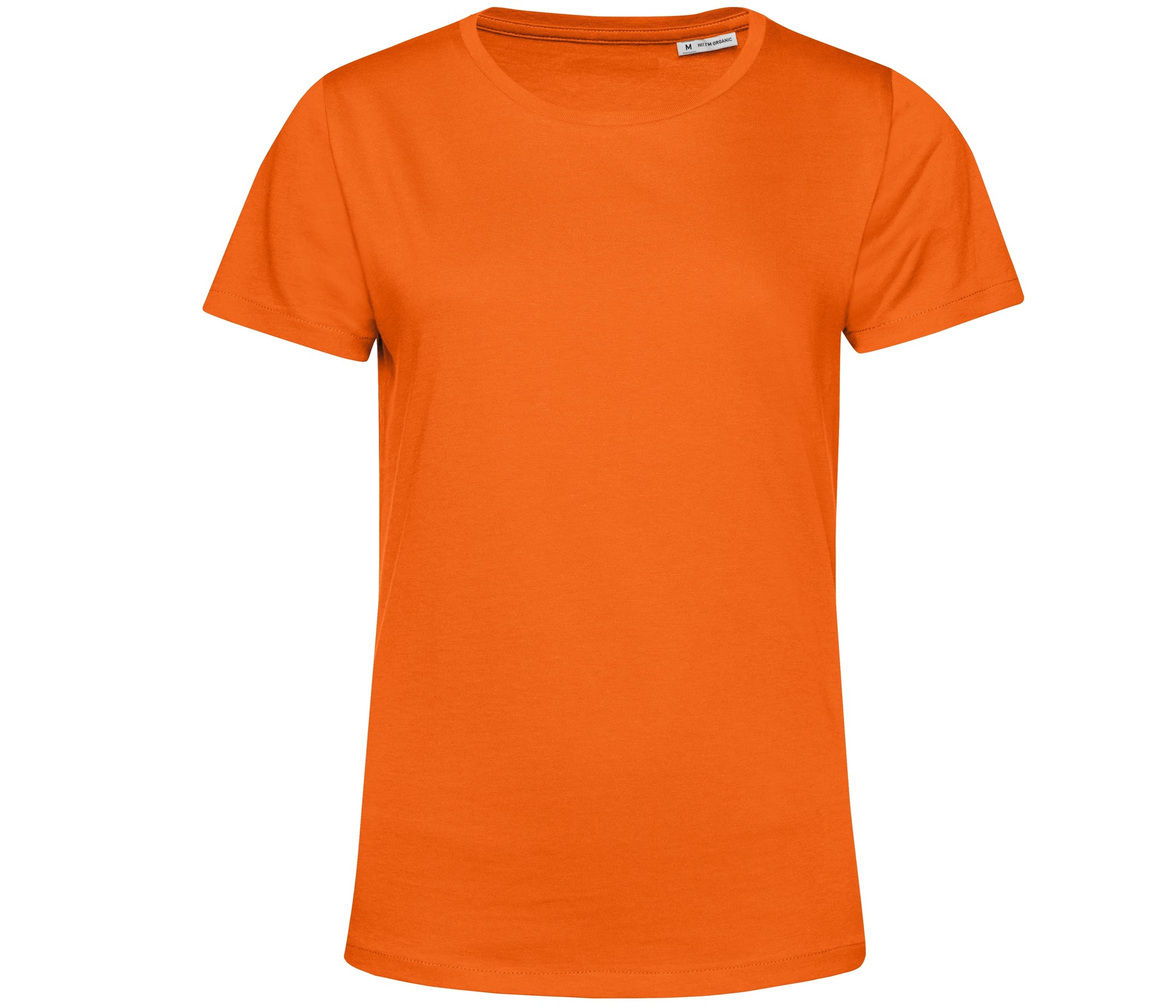Tee-Shirt Femme Col Rond 150 Organique - Pure Orange