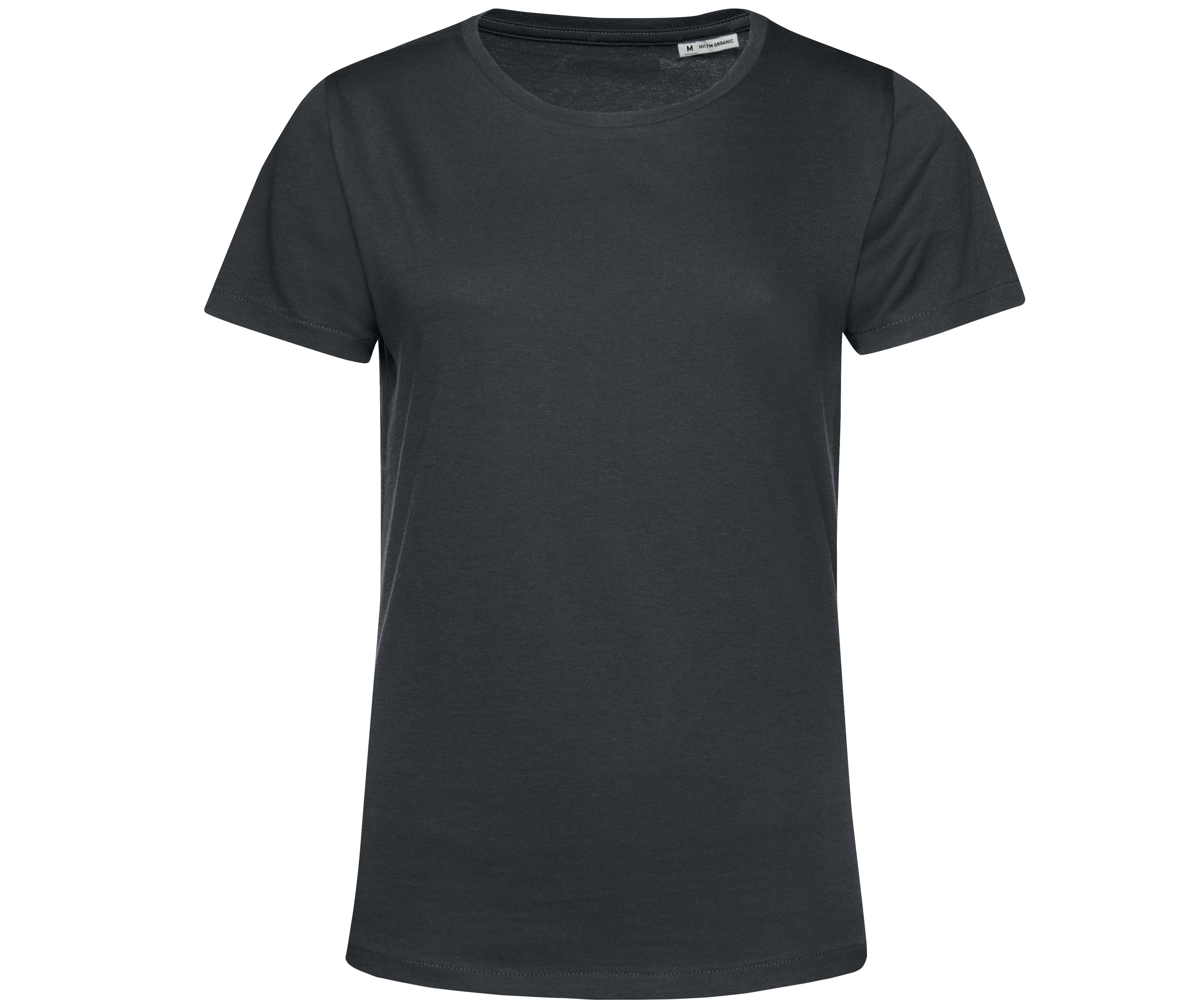 Tee-Shirt Femme Col Rond 150 Organique - Asphalt